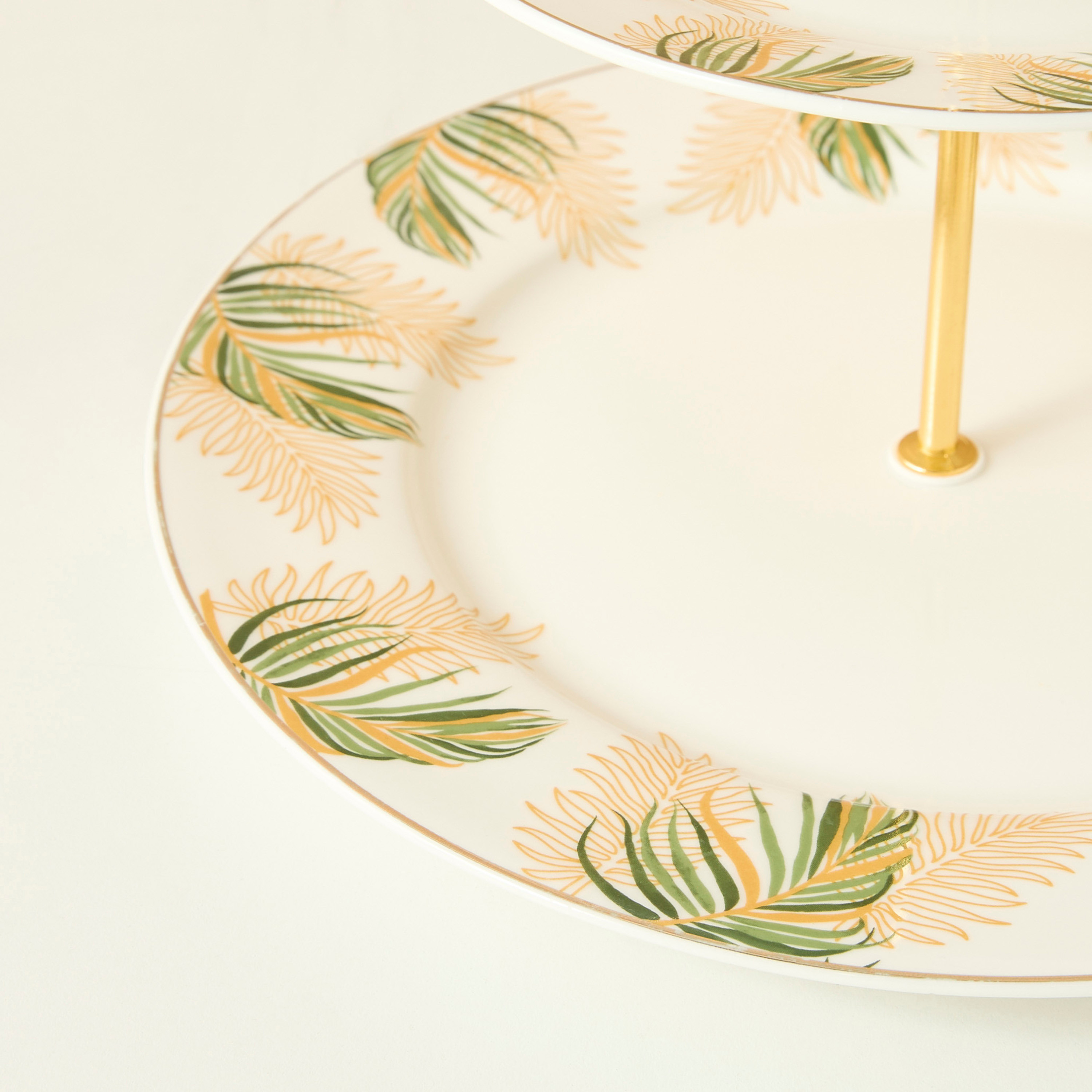 Palm Print 2-Tier Cake Stand - 27 cms-household-dining-serveware-cakestands-image-5