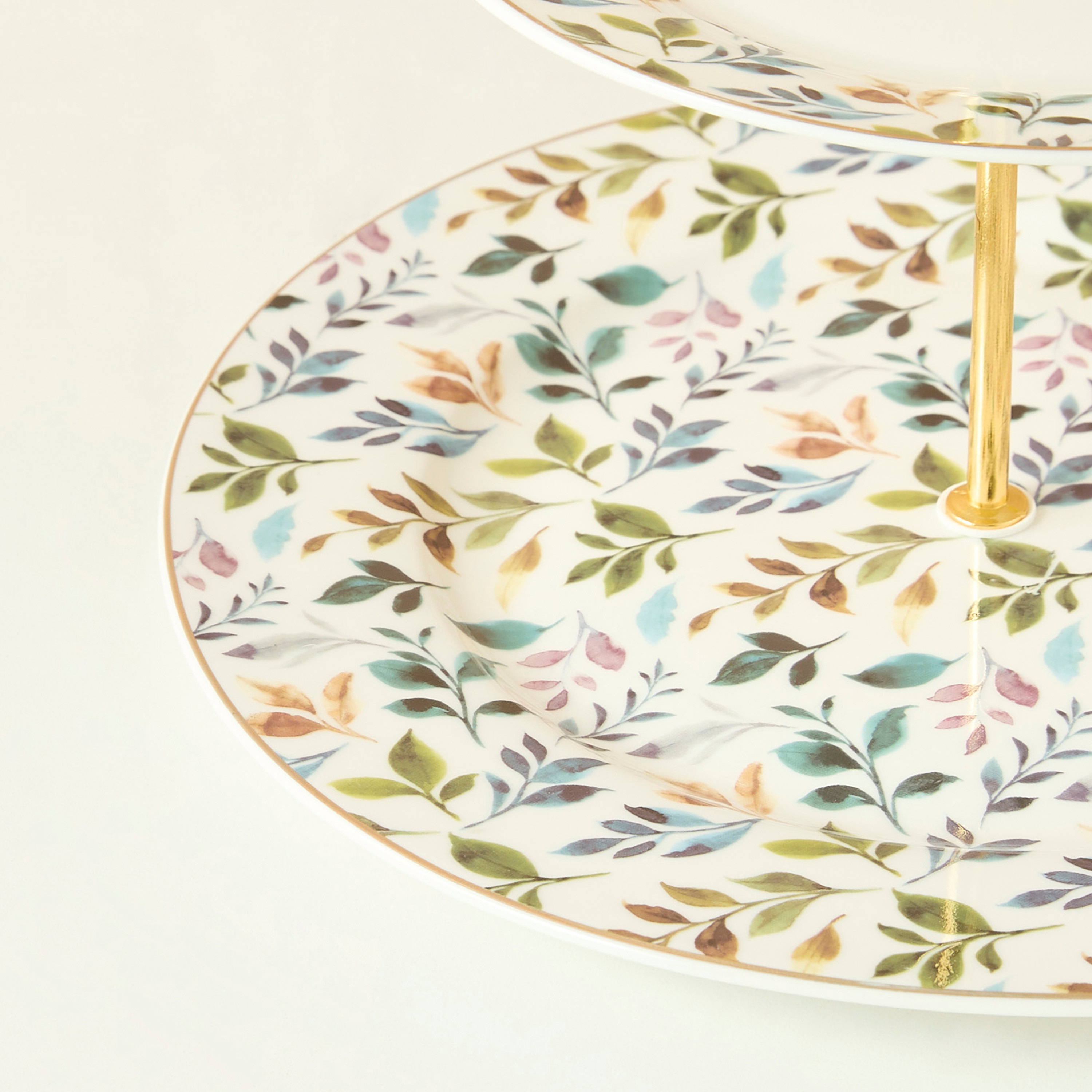 Botanic Printed 2-Tiered New Bone Chine Cake Stand-household-dining-serveware-cakestands-image-5