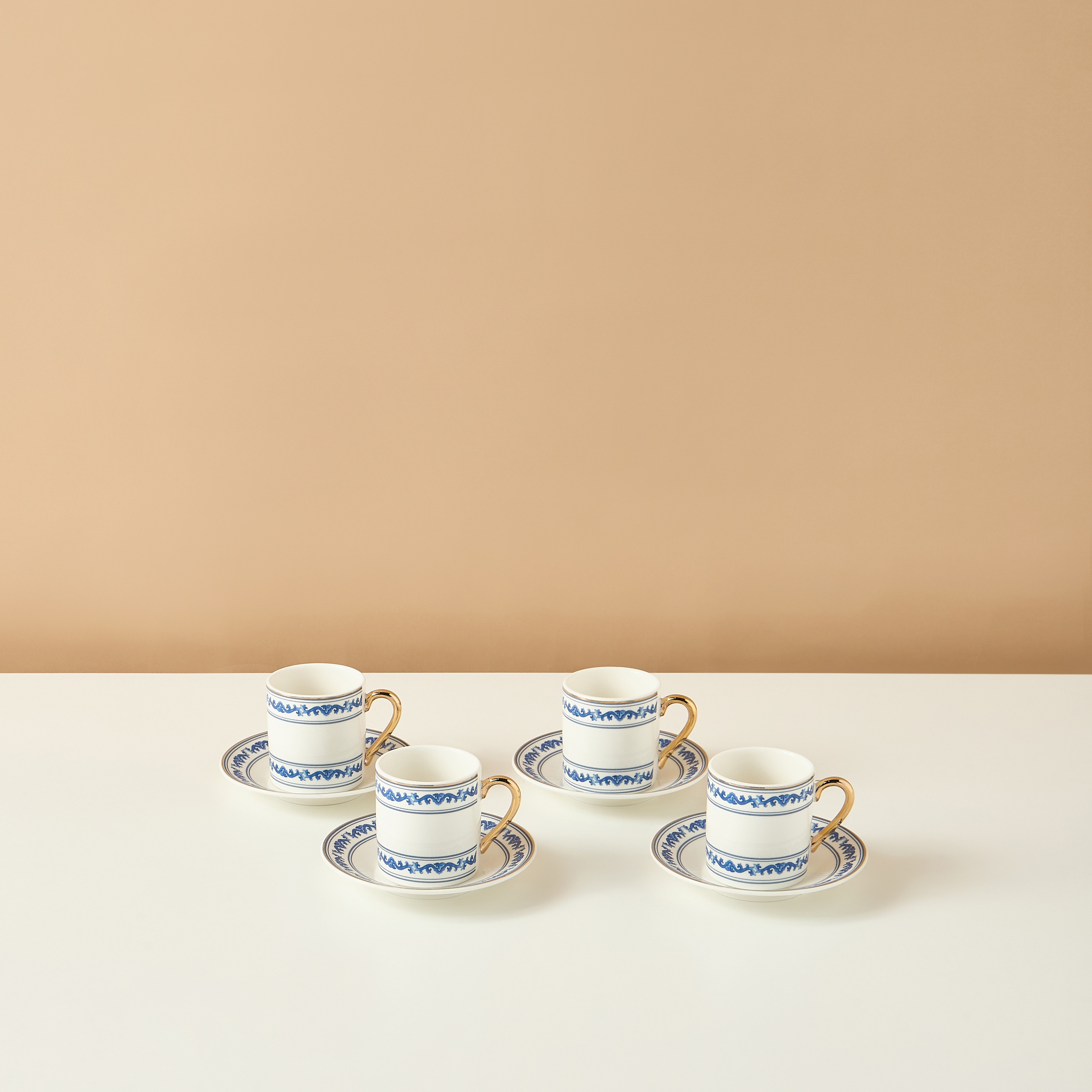 Gia Como 8-Piece New Bone China Espresso Cup and Saucer Set - 80 ml-household-dining-teaandcoffee-teaandcoffeesets-image-2