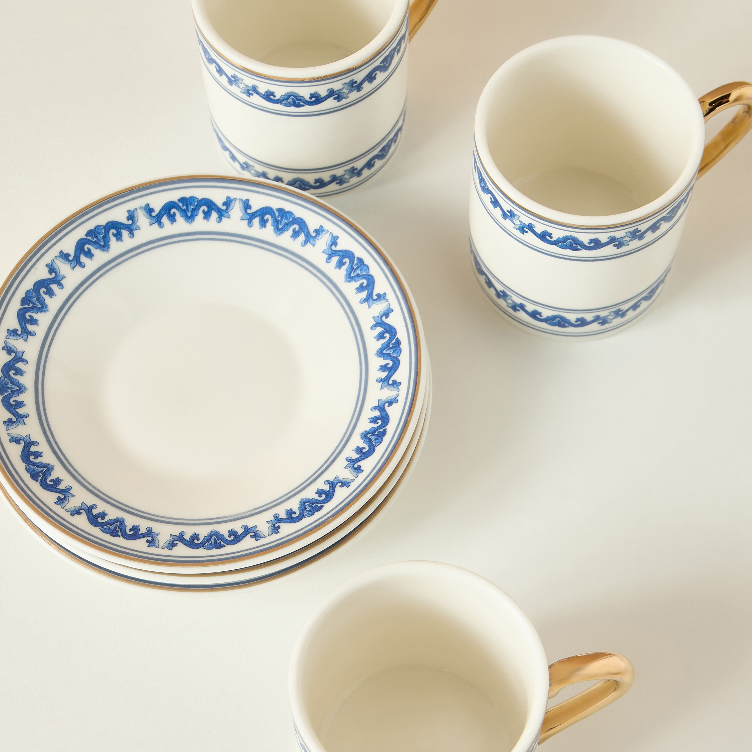 Gia Como 8-Piece New Bone China Espresso Cup and Saucer Set - 80 ml-household-dining-teaandcoffee-teaandcoffeesets-image-5