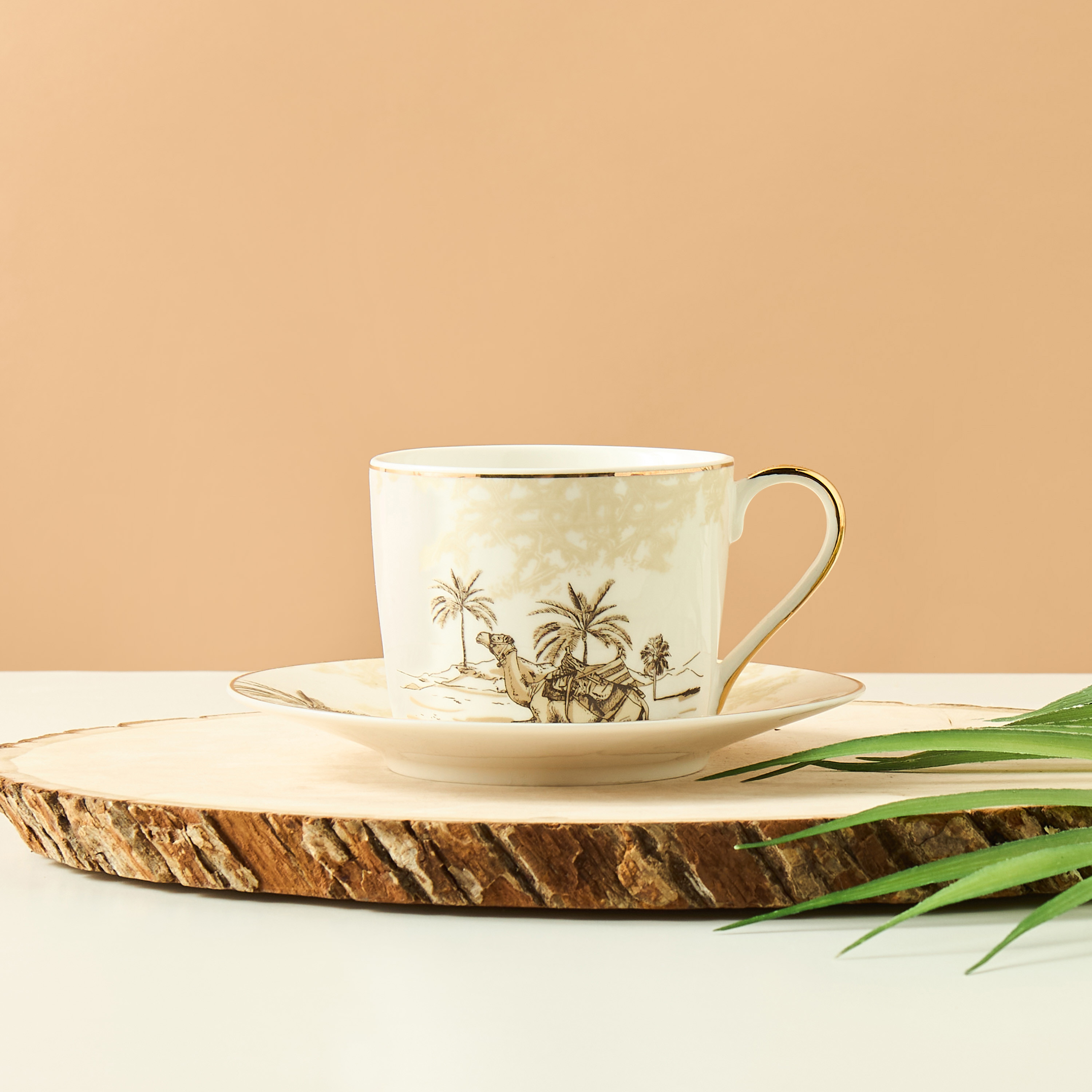 Camel Turkish Coffee Cup and Saucer - Set of 4-household-dining-teaandcoffee-teaandcoffeesets-image-1
