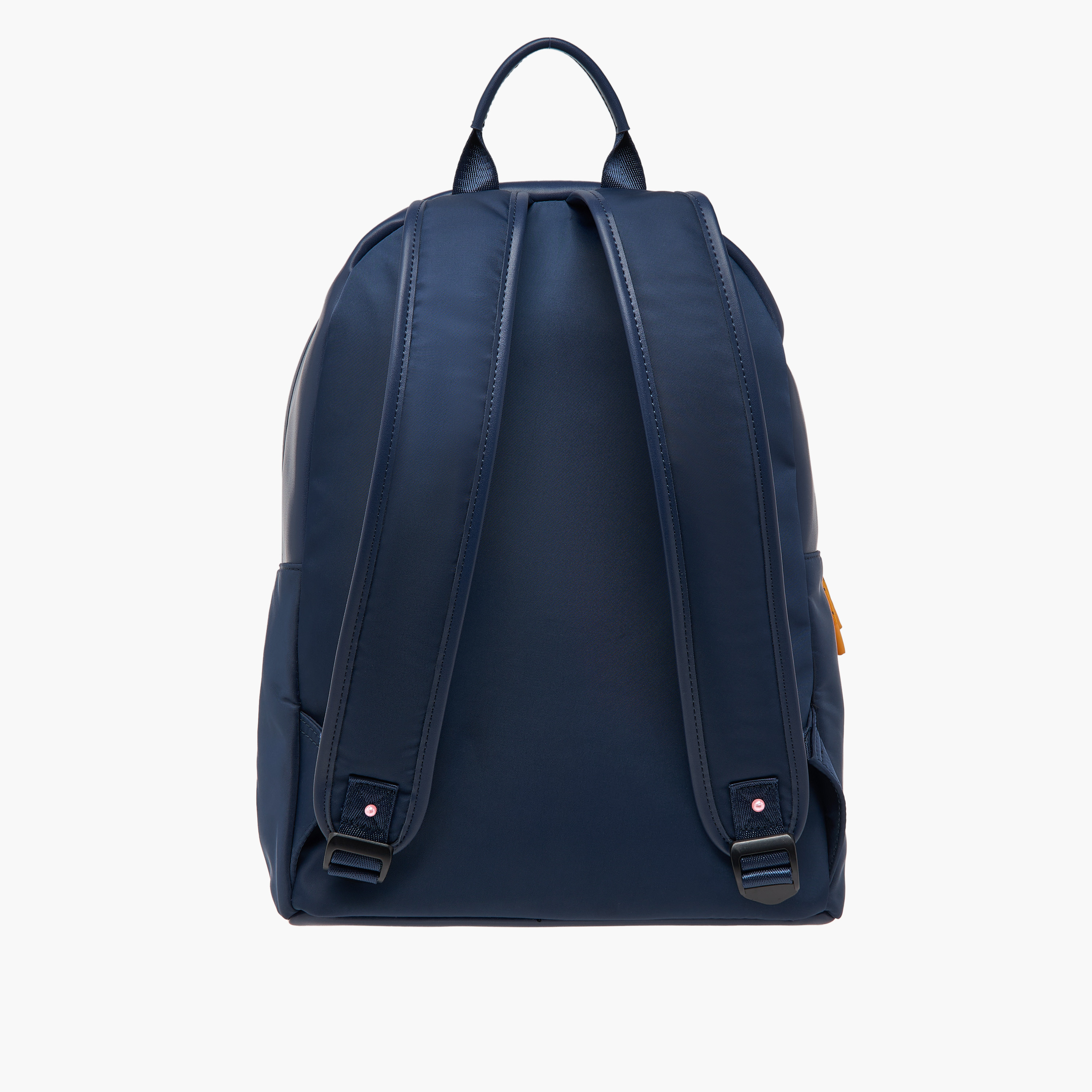 Lee Cooper Logo Print Backpack with Adjustable Shoulder Straps and Zip Closure - 31x40x19 cm-women-bagsandwallets-backpacks-image-3