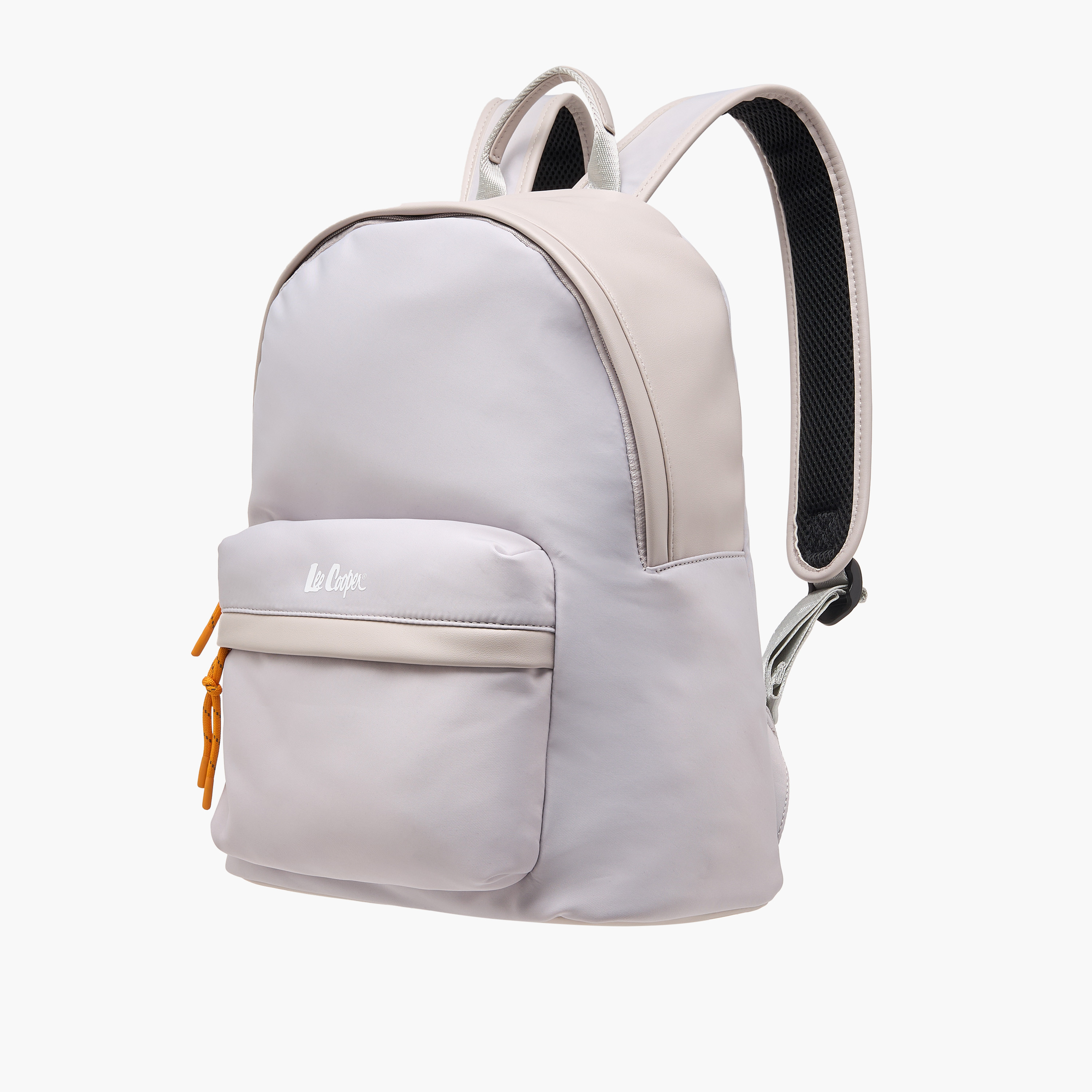 Lee Cooper Logo Print Backpack with Adjustable Shoulder Straps and Zip Closure - 31x40x19 cm-women-bagsandwallets-backpacks-image-2