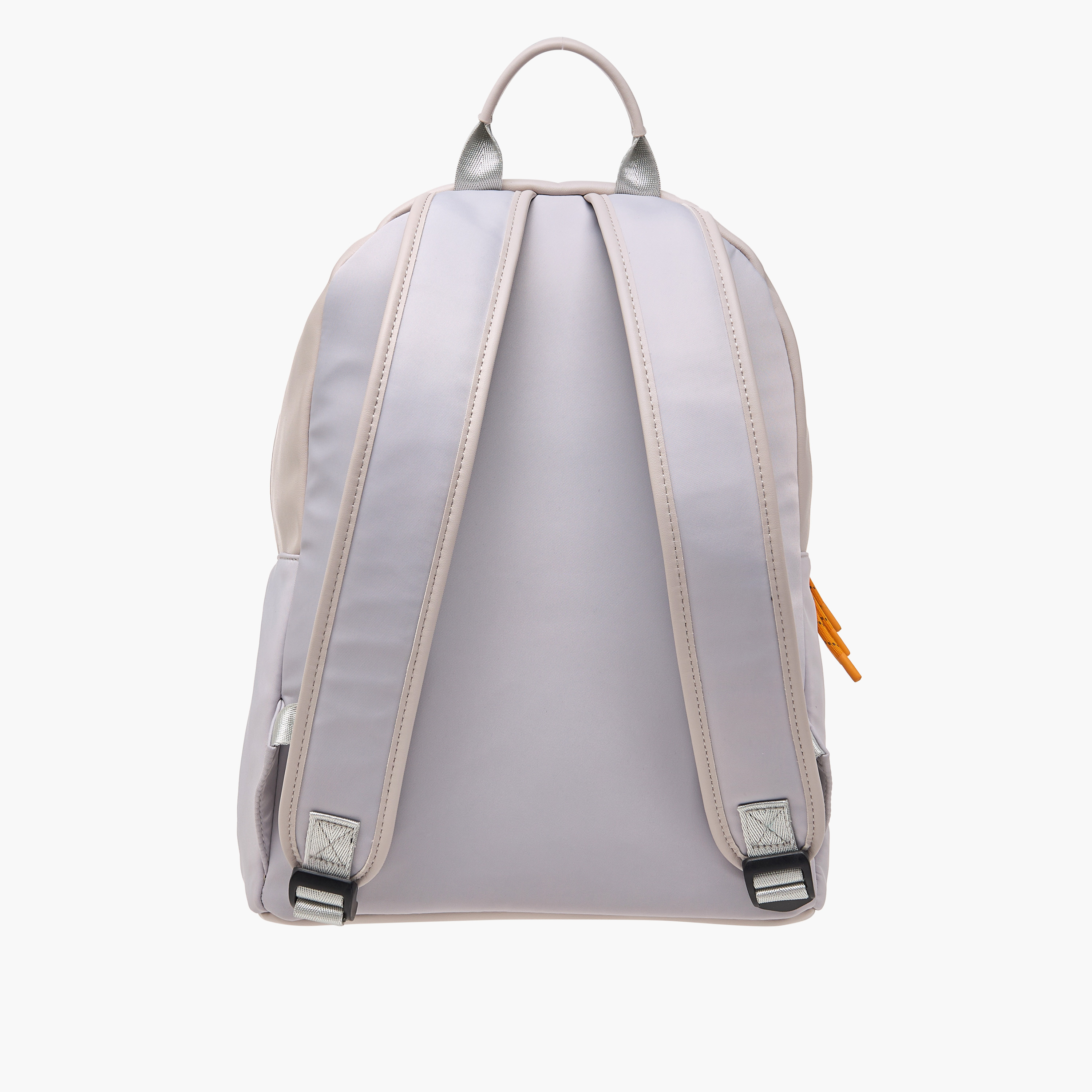 Lee Cooper Logo Print Backpack with Adjustable Shoulder Straps and Zip Closure - 31x40x19 cm-women-bagsandwallets-backpacks-image-3