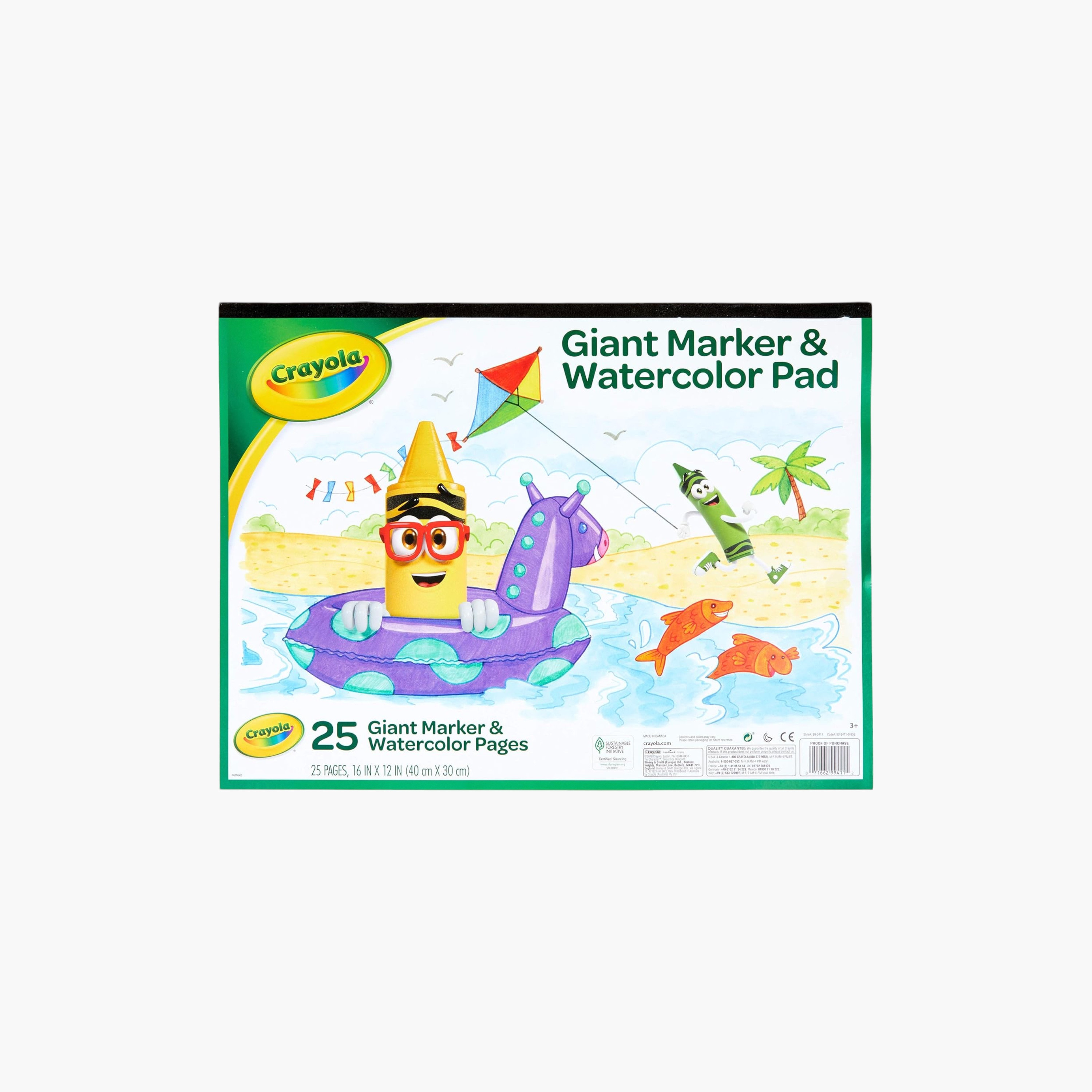Shop Crayola Giant Marker and Watercolour Pad Set Online