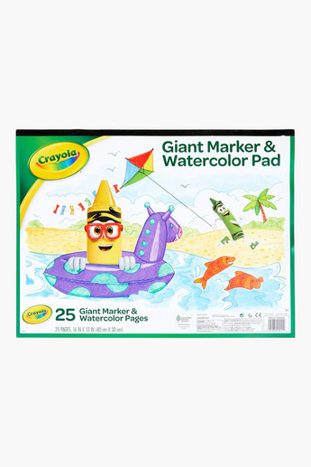 Shop Crayola Giant Marker and Watercolour Pad Set Online