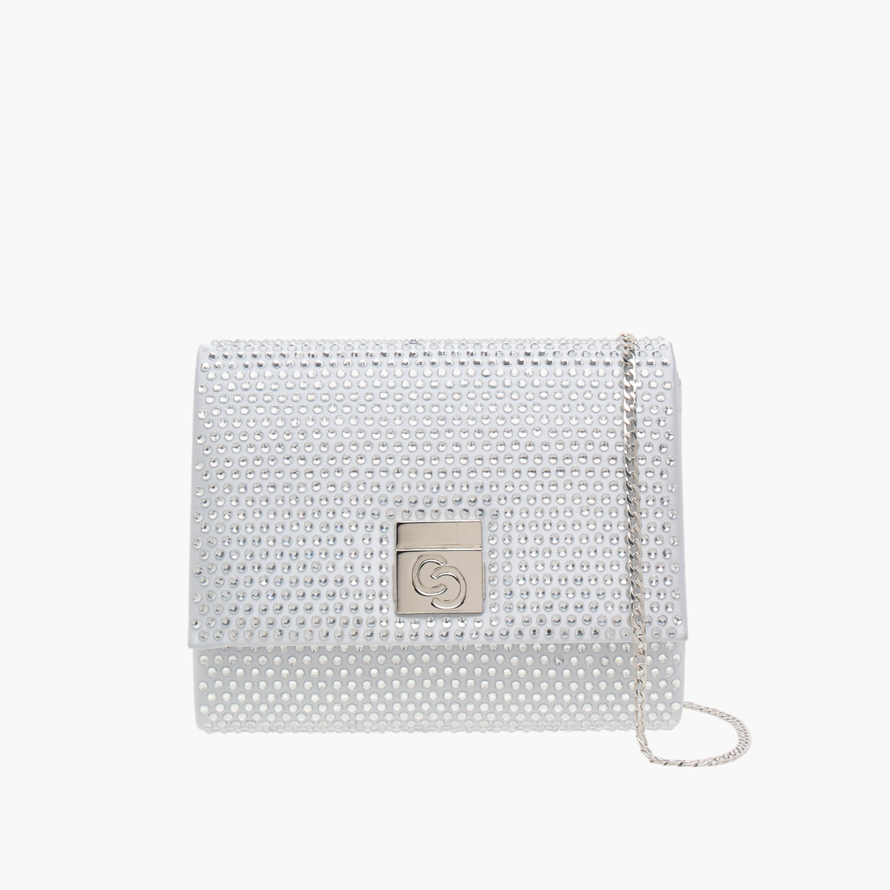 Celeste Embellished Crossbody Bag with Button Closure and Chain Strap-women-bagsandwallets-handbags-image-1