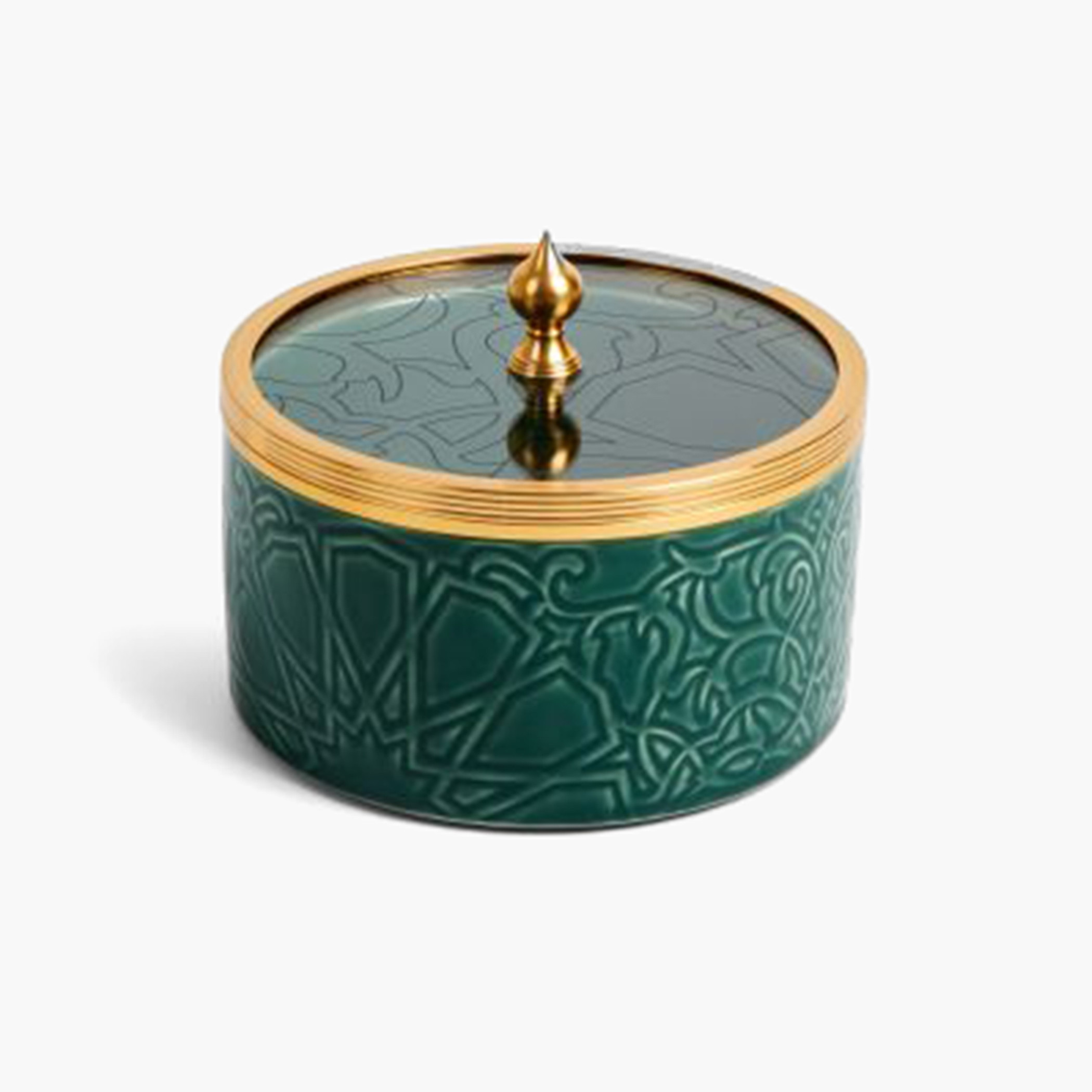 وعاء تمر بطبعات وغطاء من أوتانتيك - 16 سم-household-dining-dinnerware-bowls-image-1