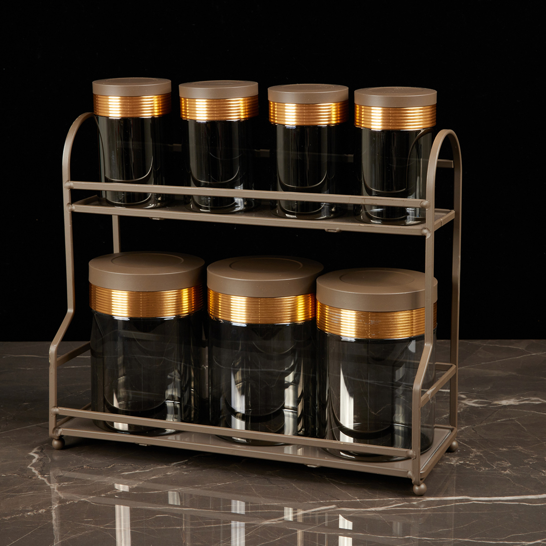 طقم علب بورسلان وحامل 8 قطع من أوتانتيك-household-kitchen-foodstorage-containers-image-2