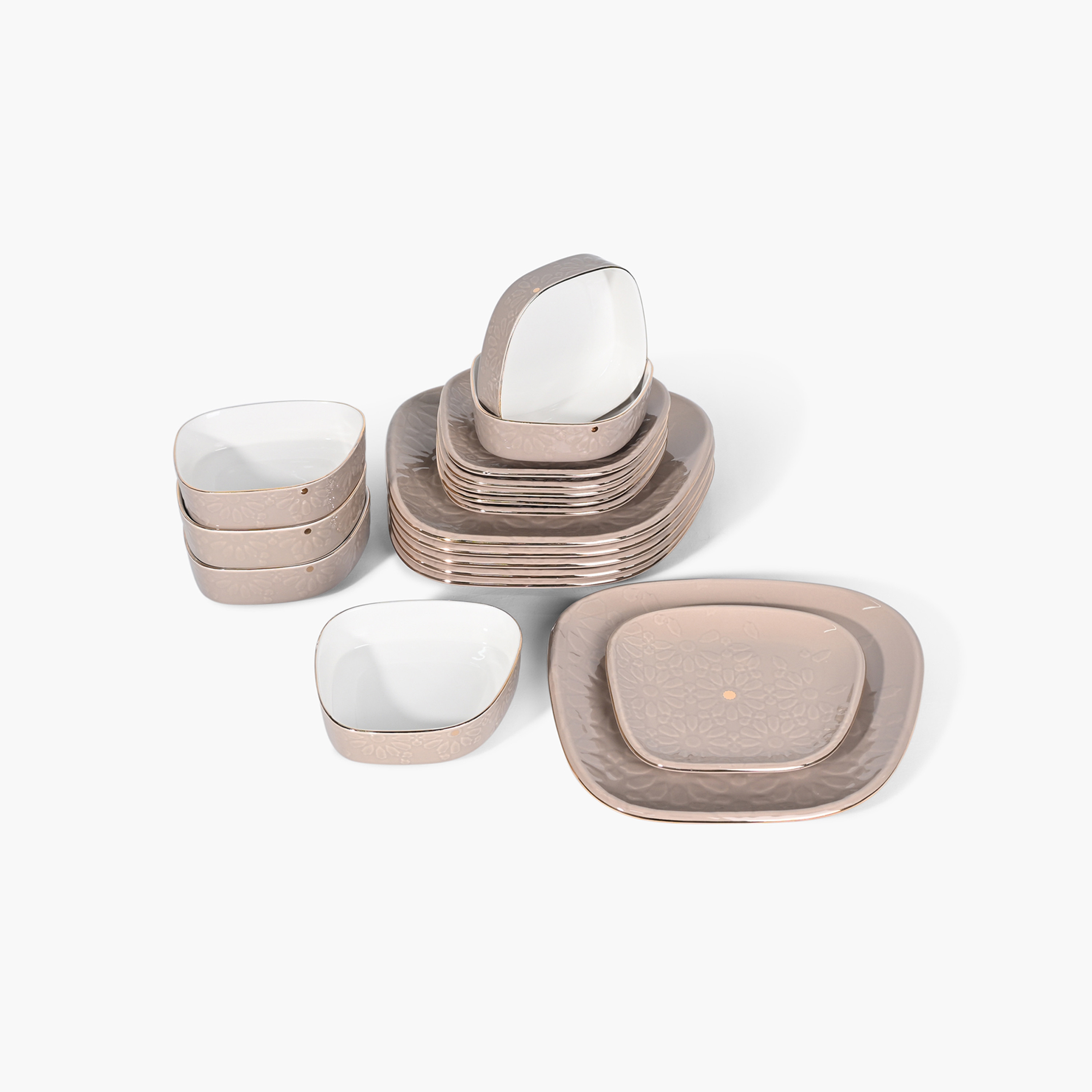طقم عشاء بورسلان 18 قطعة بطبعات من أوتانتيك-household-dining-dinnerware-dinnersets-image-1