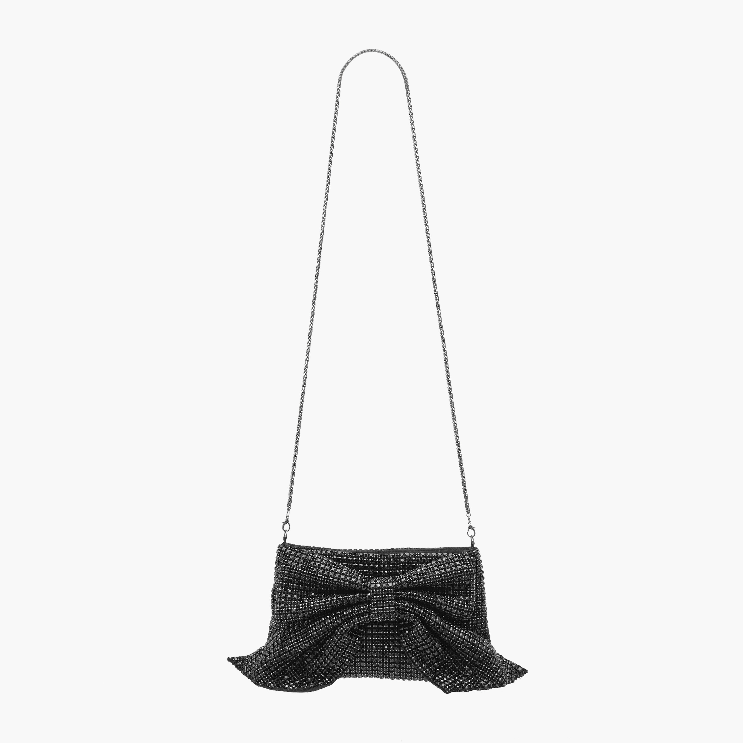 Celeste Bow Embellished Crossbody Bag with Chain Strap-women-bagsandwallets-handbags-image-2