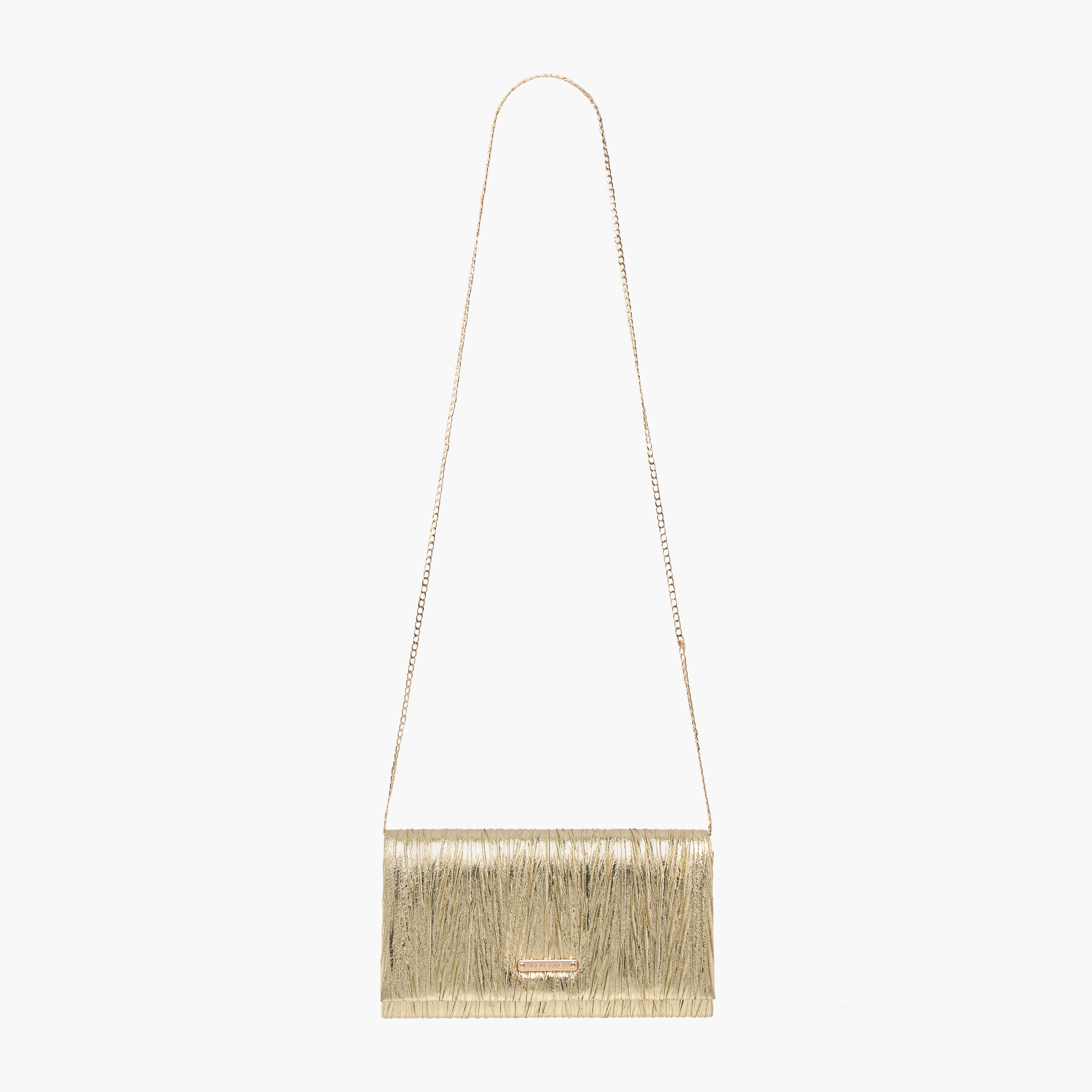 CelesteTextured Clutch with Detachable Chain Strap and Flap Closure-women-bagsandwallets-wallets-image-2