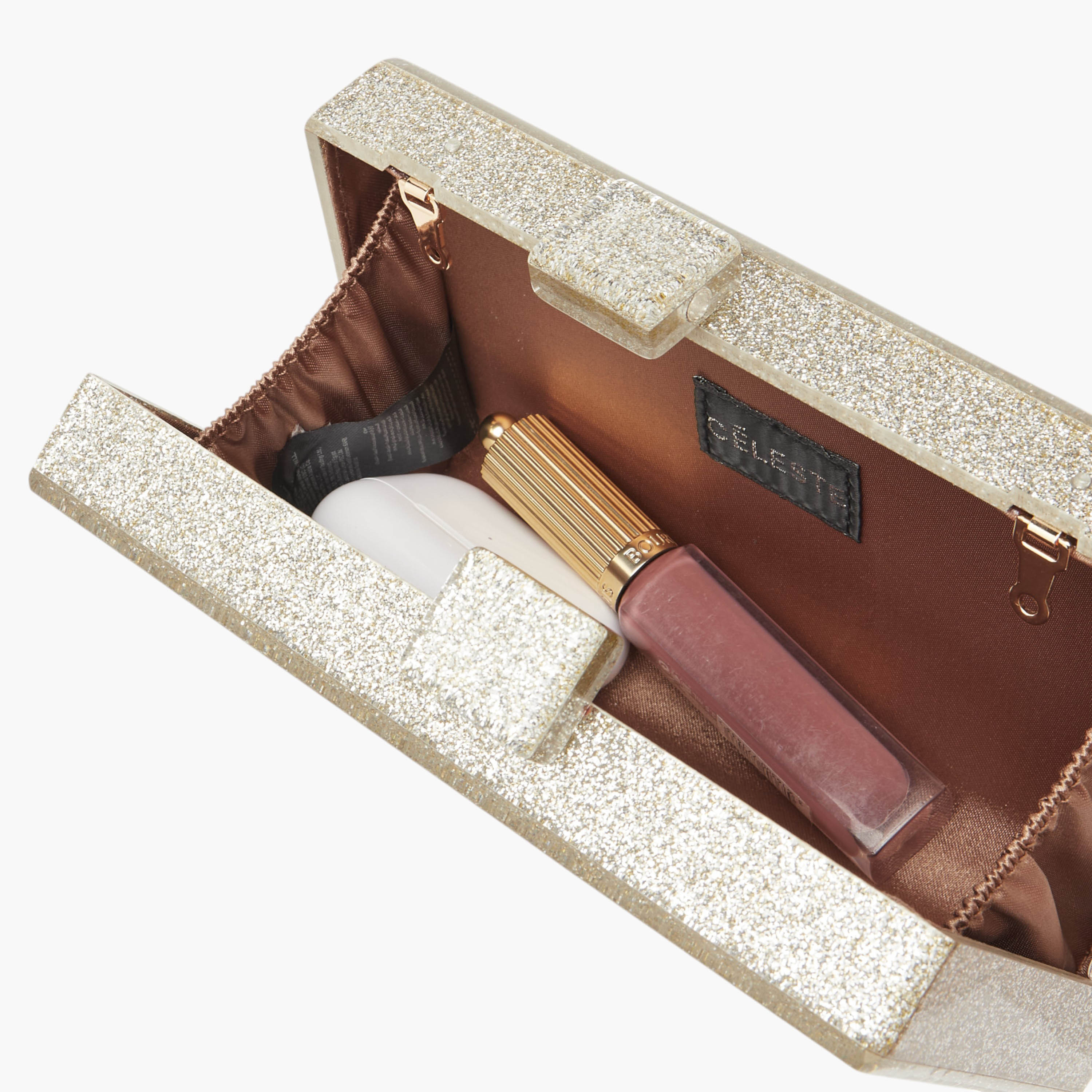 Celeste Embellished Clutch with Detachable Chain Strap and Clasp Closure-women-bagsandwallets-wallets-image-6