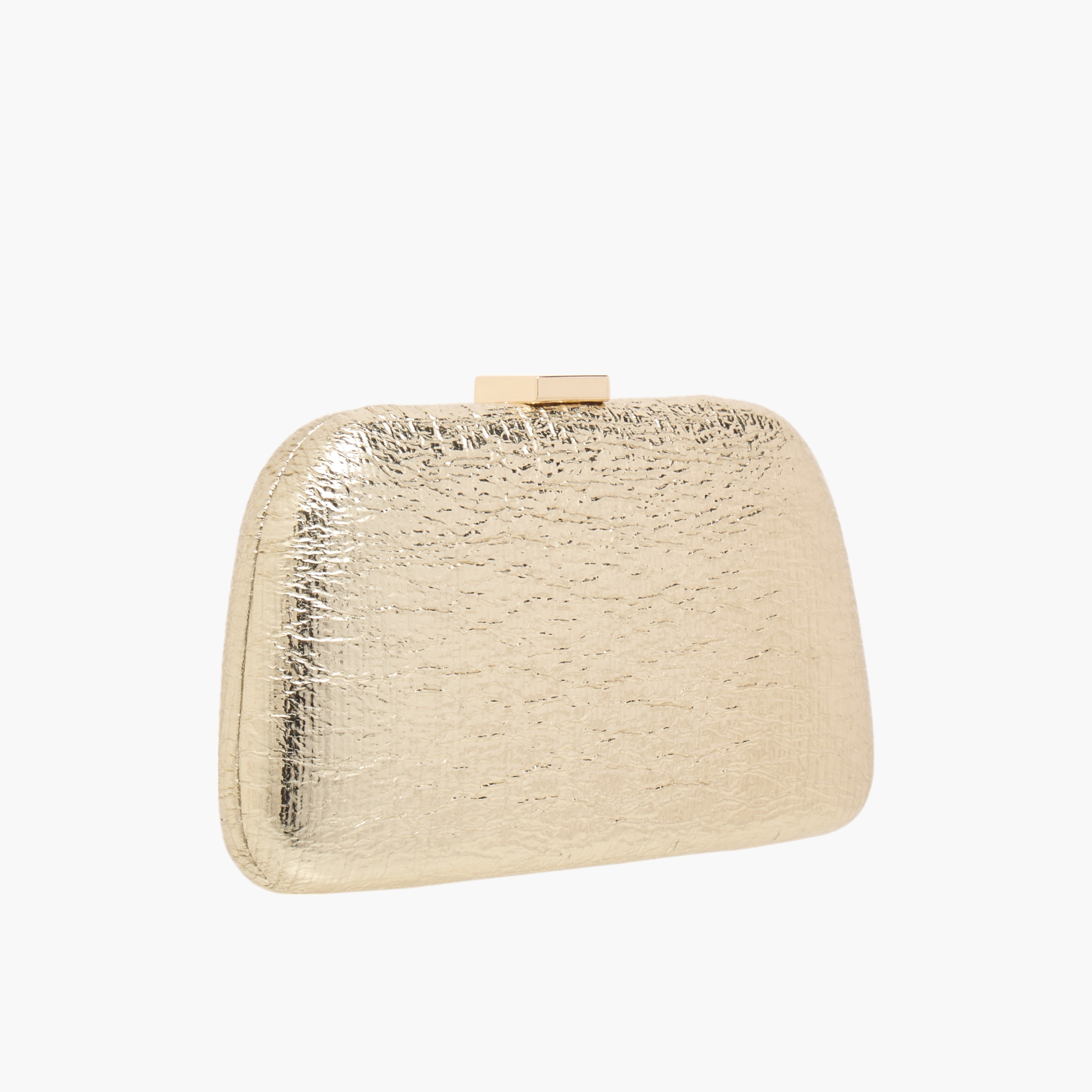 شنطة كروس بودي بارزة الملمس بحزام سلسلة وطية إغلاق من سيليست-women-bagsandwallets-handbags-image-3