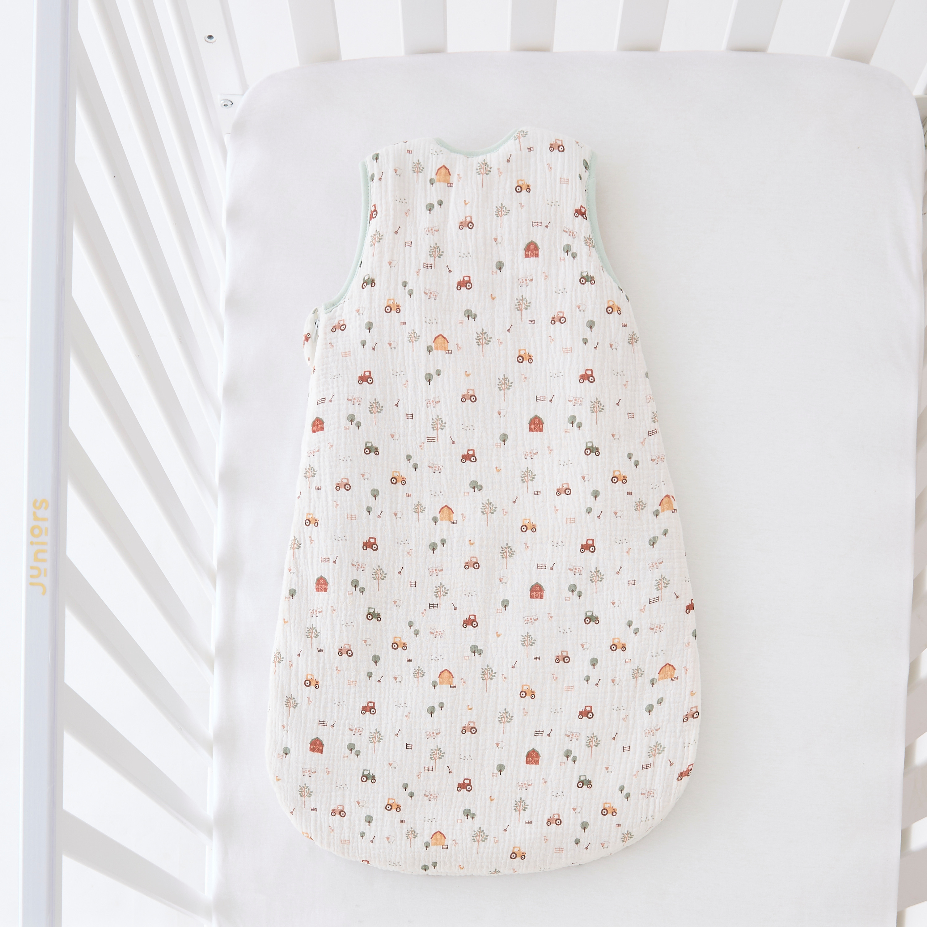 شنطة نوم بقماش موسلين 2 توج بطبعات من جونيورز - 6 - 18 أشهر-baby-nursery-blanketsandswaddles-swaddlesandsleepingbags-image-3