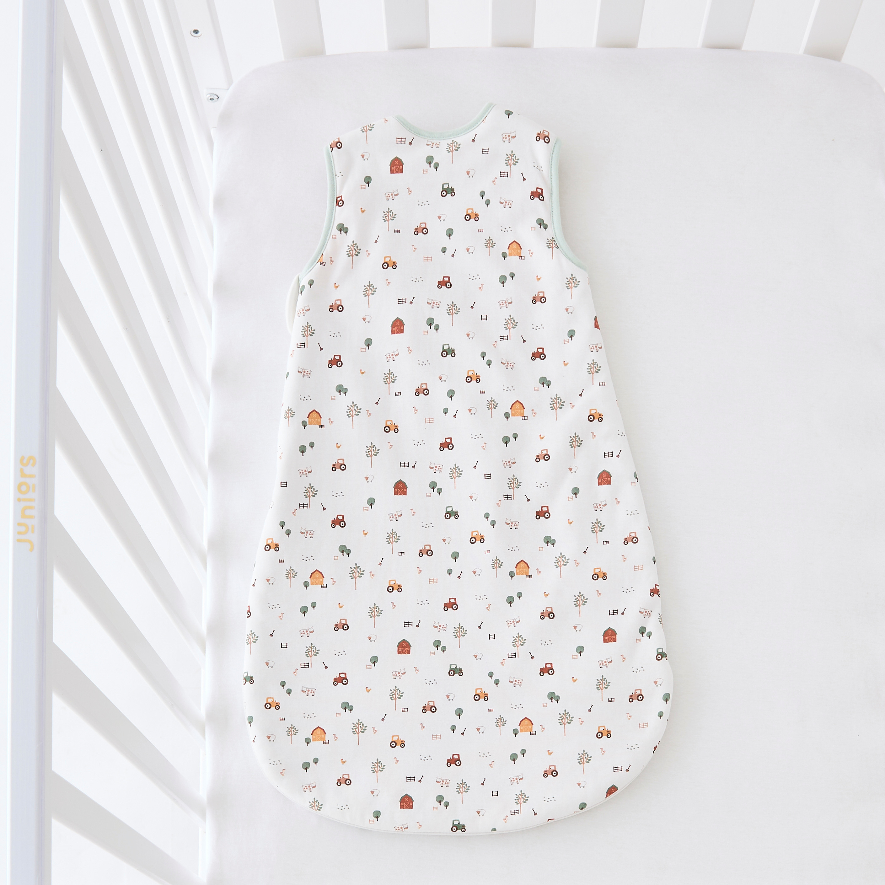 شنطة نوم توج 2 محبوكة بطبعات مزرعة من جونيورز - من 6 إلى 18 شهر-baby-nursery-blanketsandswaddles-swaddlesandsleepingbags-image-3