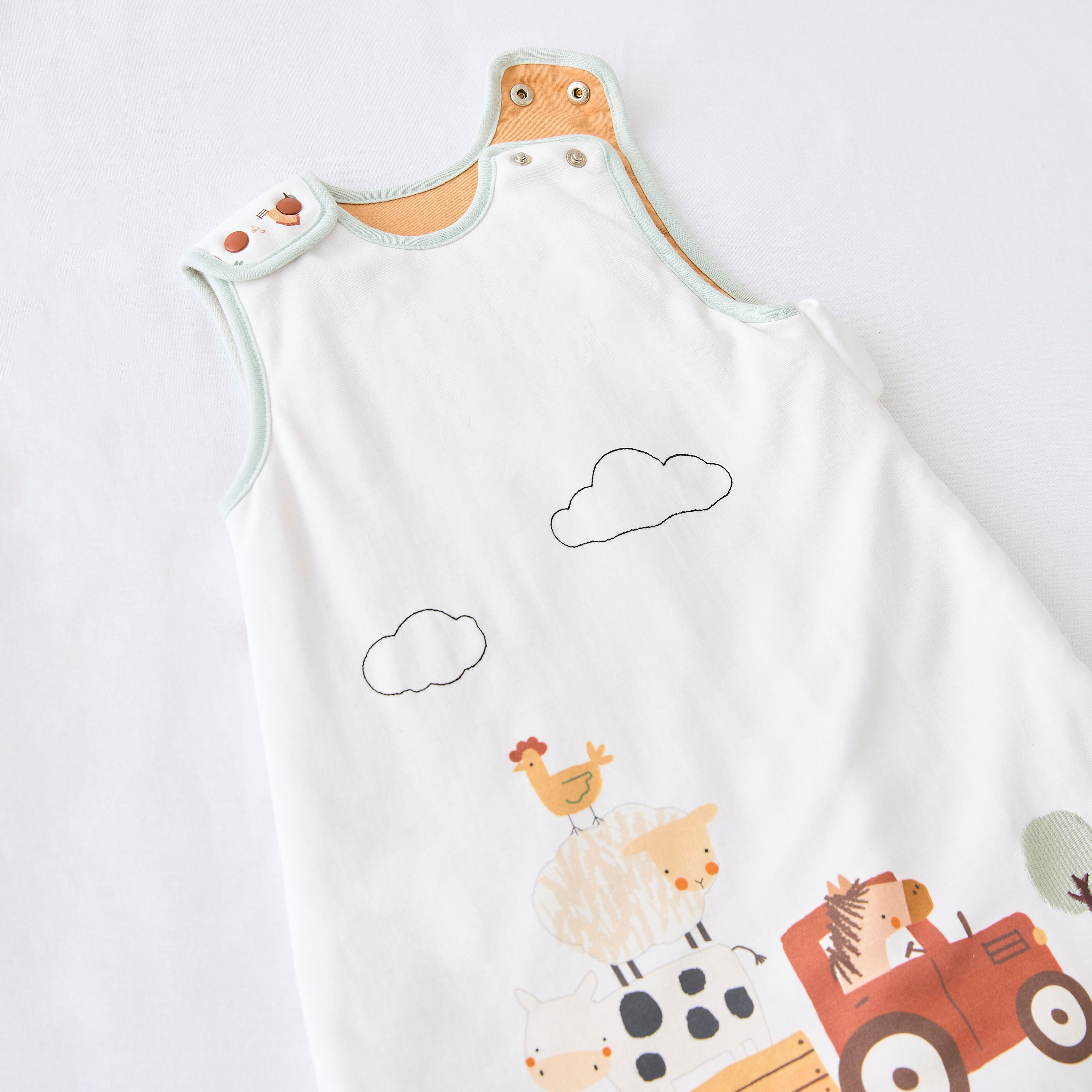 شنطة نوم توج 2 محبوكة بطبعات مزرعة من جونيورز - من 6 إلى 18 شهر-baby-nursery-blanketsandswaddles-swaddlesandsleepingbags-image-4