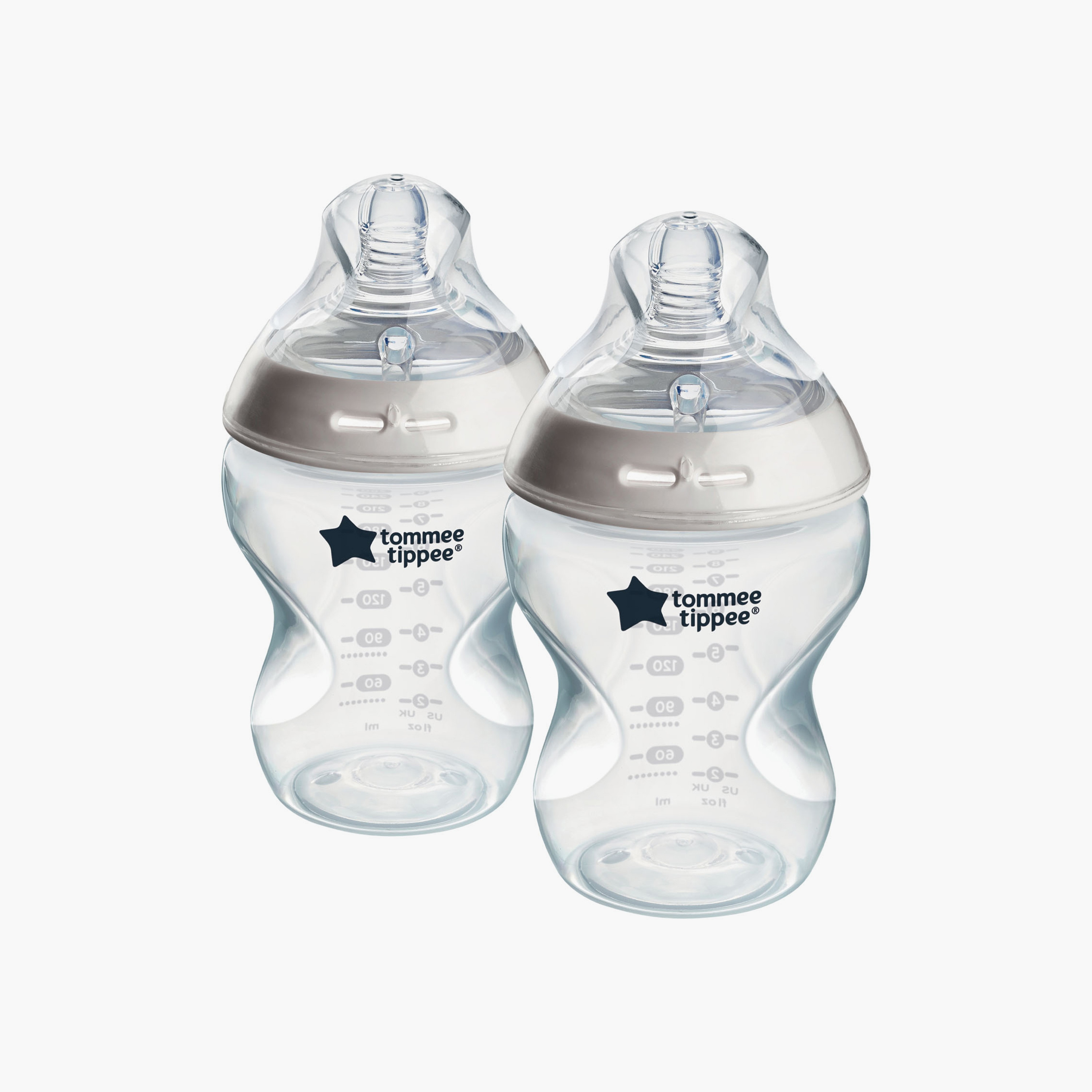 Tommee Tippee 2-Piece Natural Start Feeding Bottles - 260 ml-baby-feeding-feedingbottles-bottlesandteats-image-1