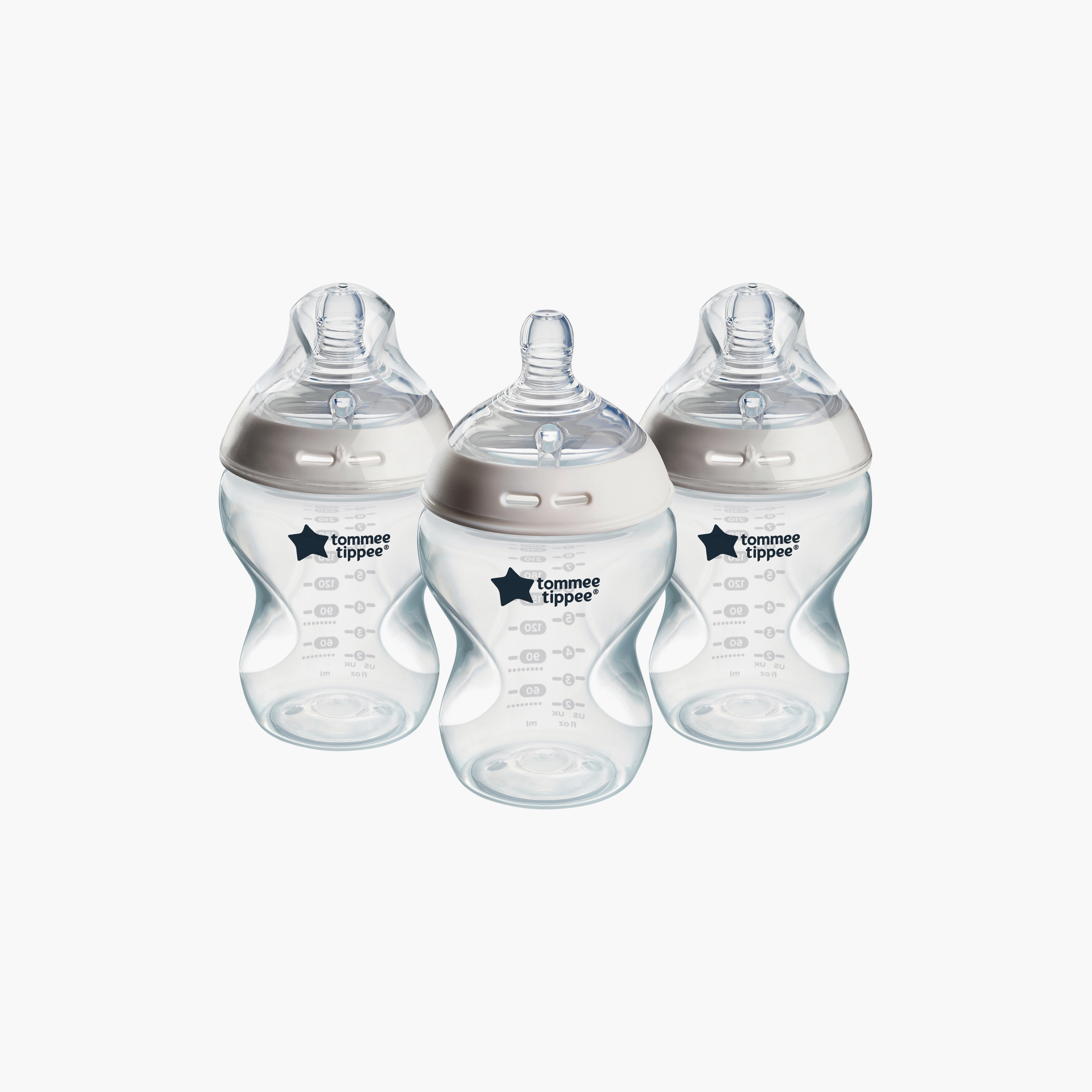 Tommee Tippee 3-Piece Natural Start Feeding Bottles - 260 ml-baby-feeding-feedingbottles-bottlesandteats-image-2