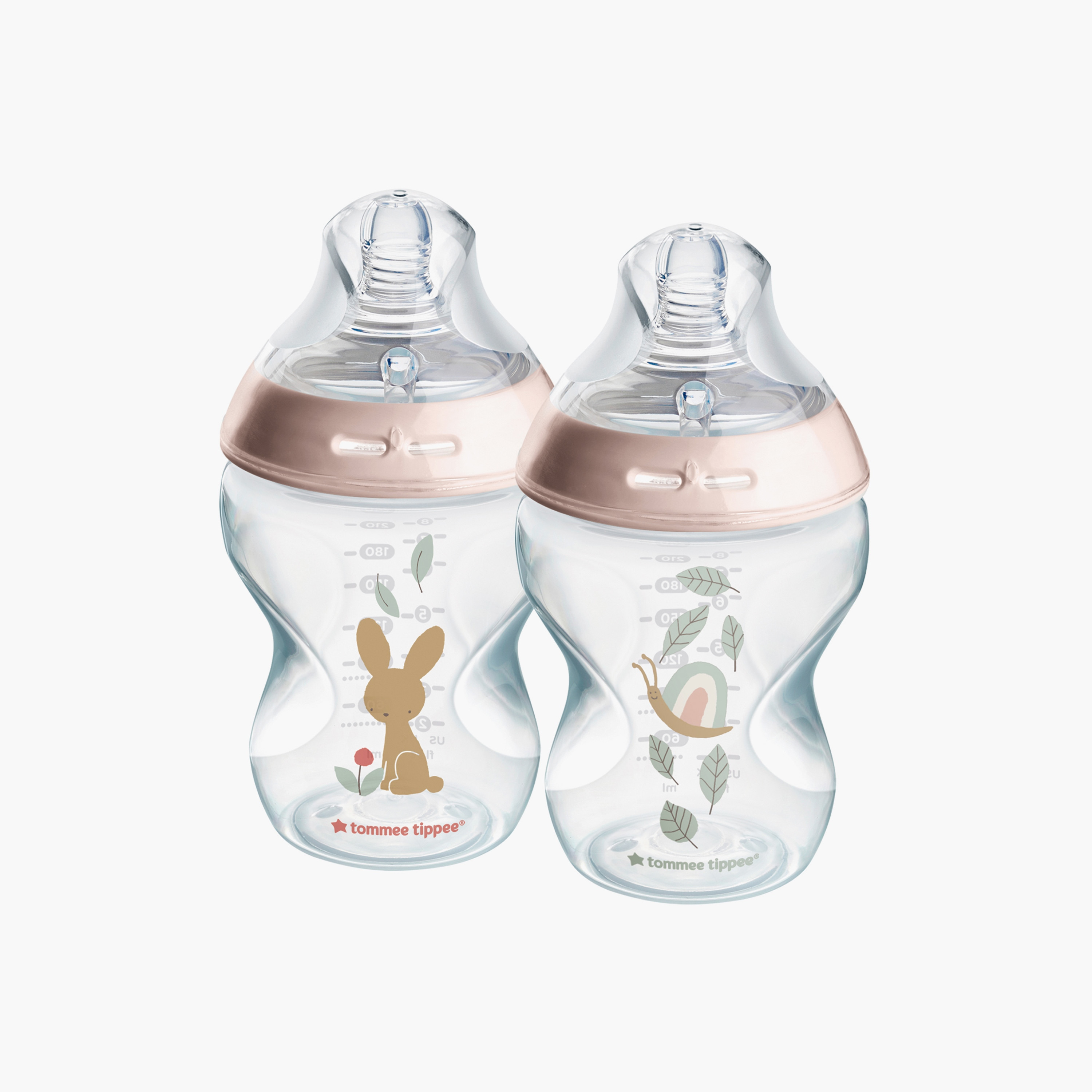 Tommee Tippee 2-Piece Closer to Nature Feeding Bottles - 260 ml-baby-feeding-feedingbottles-bottlesandteats-image-1