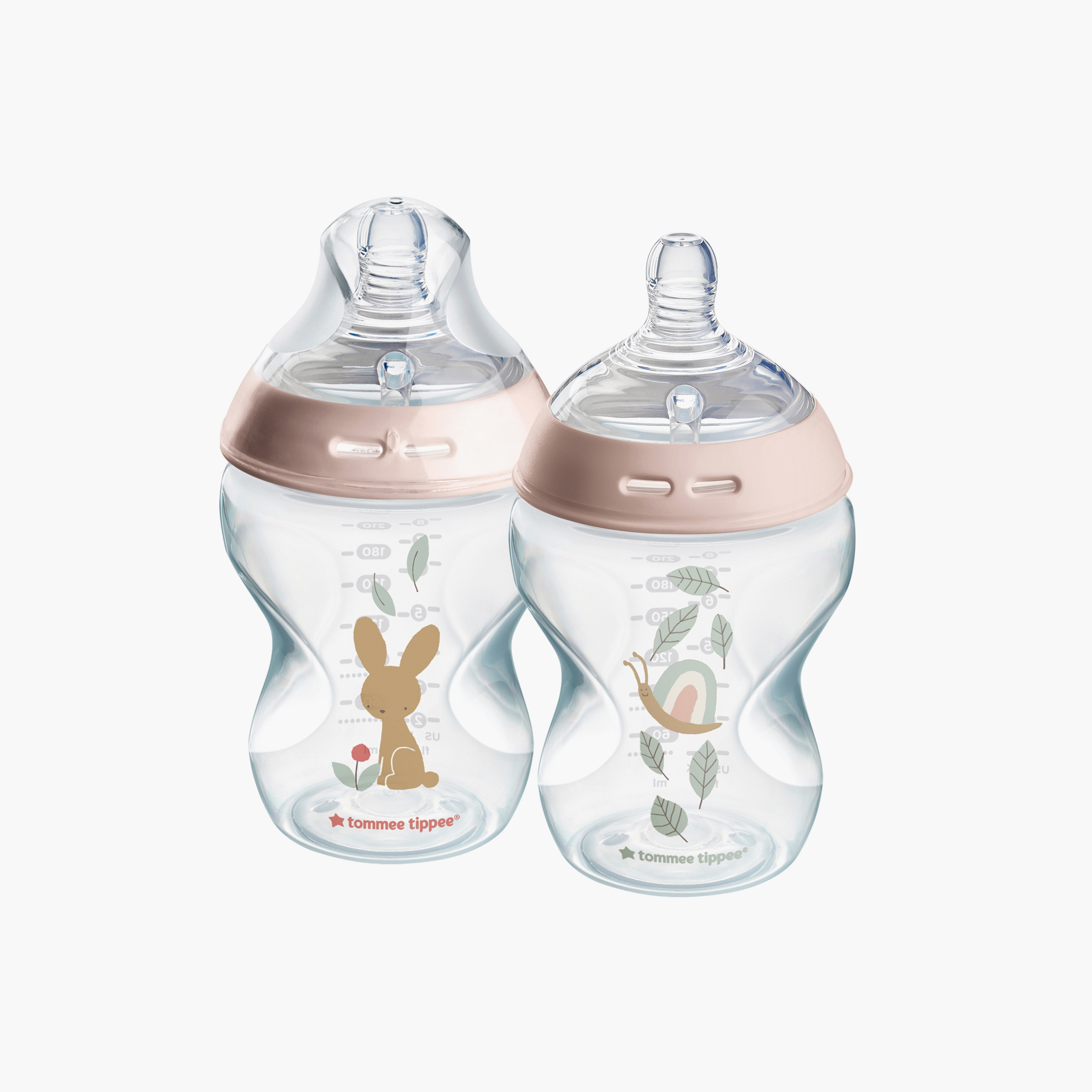 Tommee Tippee 2-Piece Closer to Nature Feeding Bottles - 260 ml-baby-feeding-feedingbottles-bottlesandteats-image-2