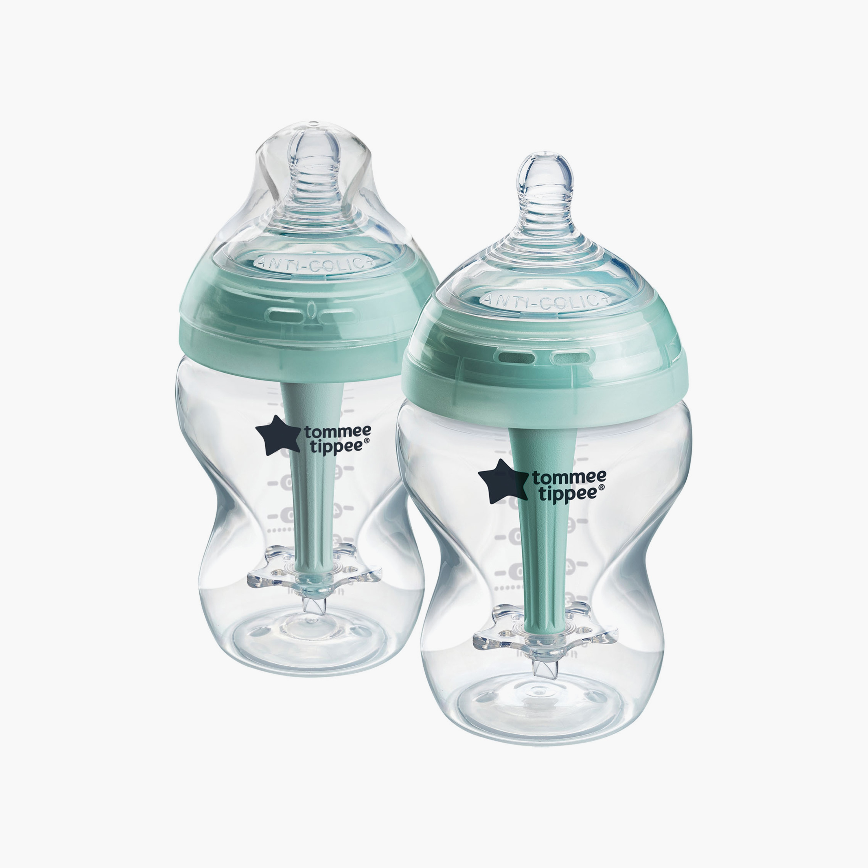 Tommee Tippee 2-Piece Advance Anti-Colic Feeding Bottles - 260 ml-baby-feeding-feedingbottles-bottlesandteats-image-2
