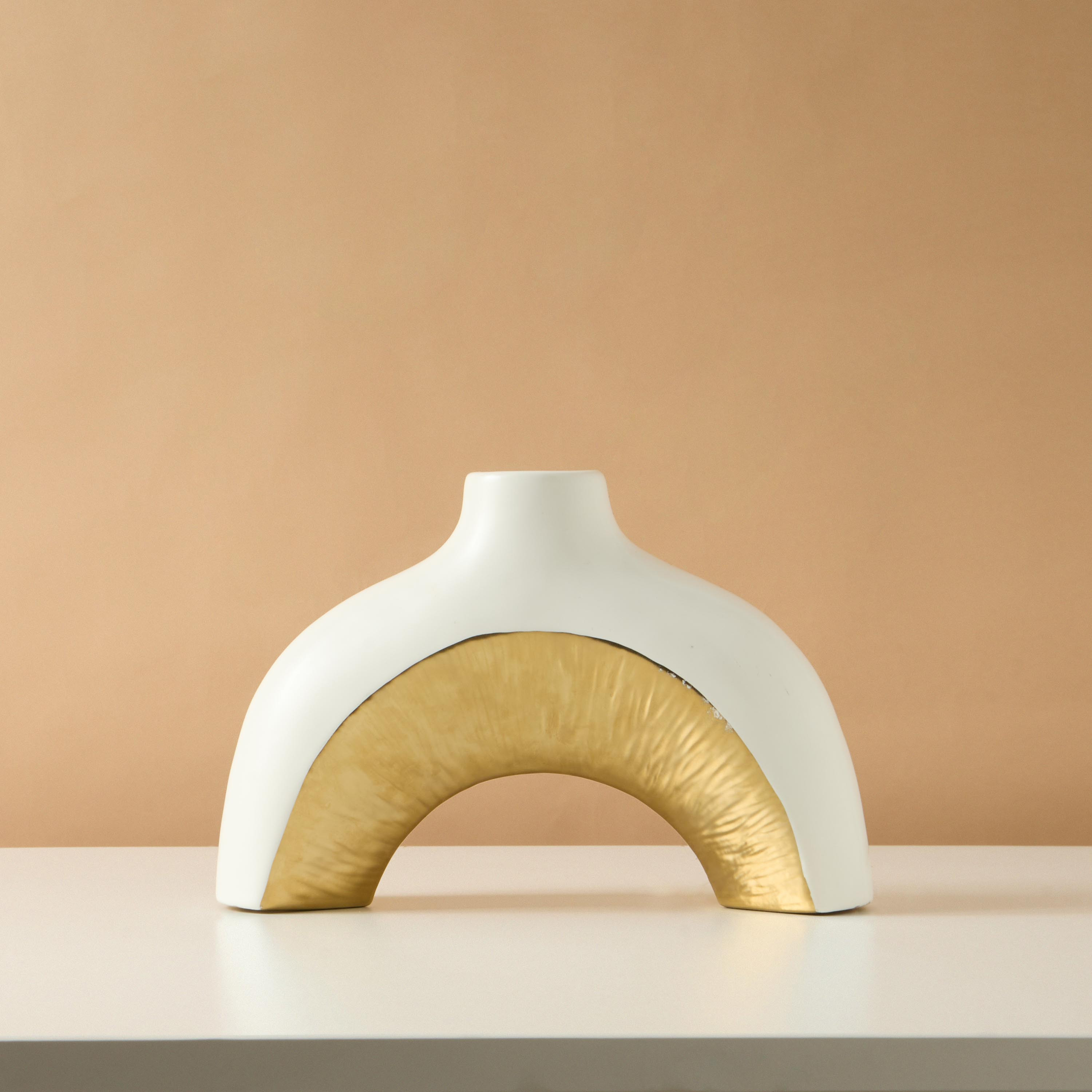 مزهرية ديكور خزف حجري - 28x8x19 سم-household-decor-vasesandbowls-image-2