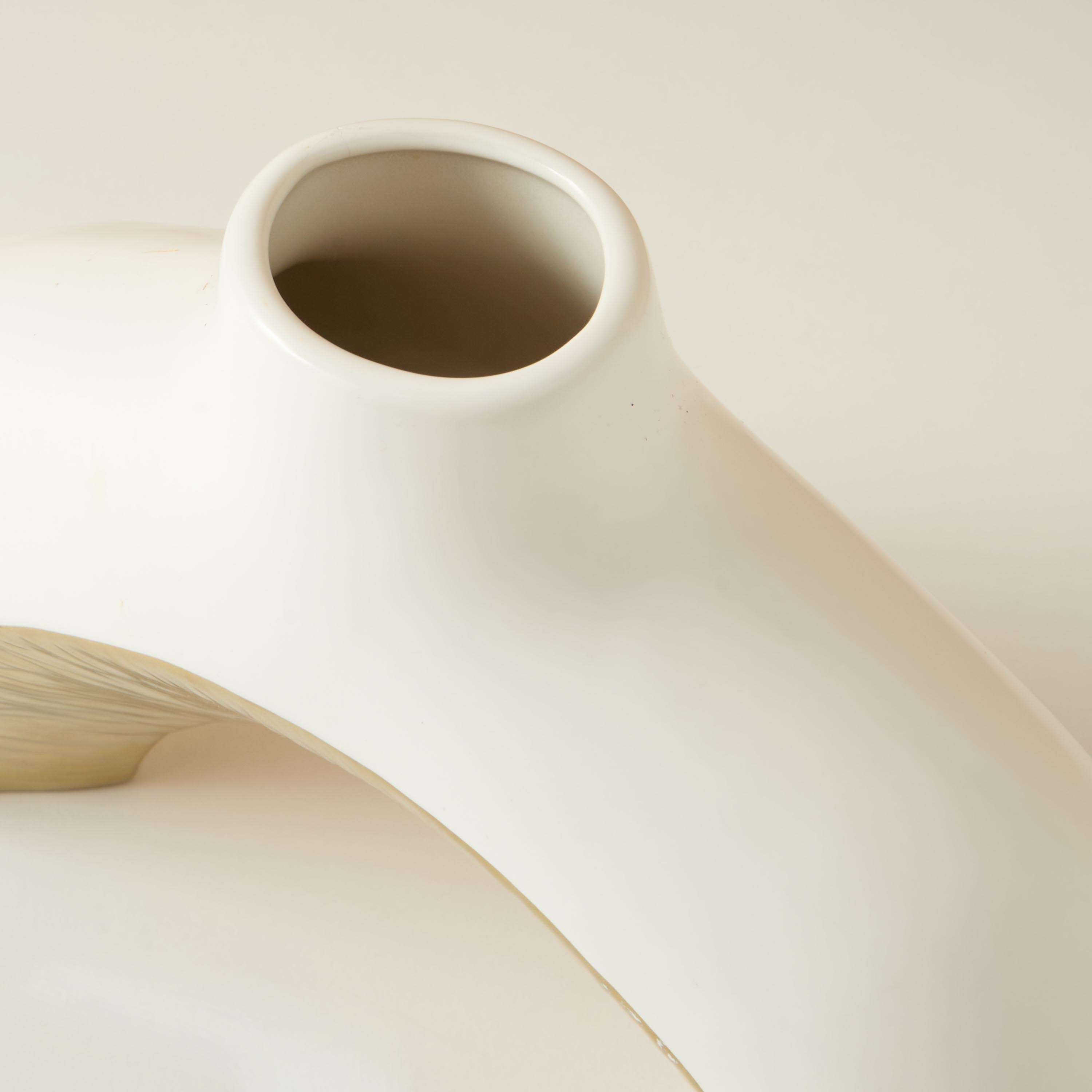 مزهرية ديكور خزف حجري - 28x8x19 سم-household-decor-vasesandbowls-image-4