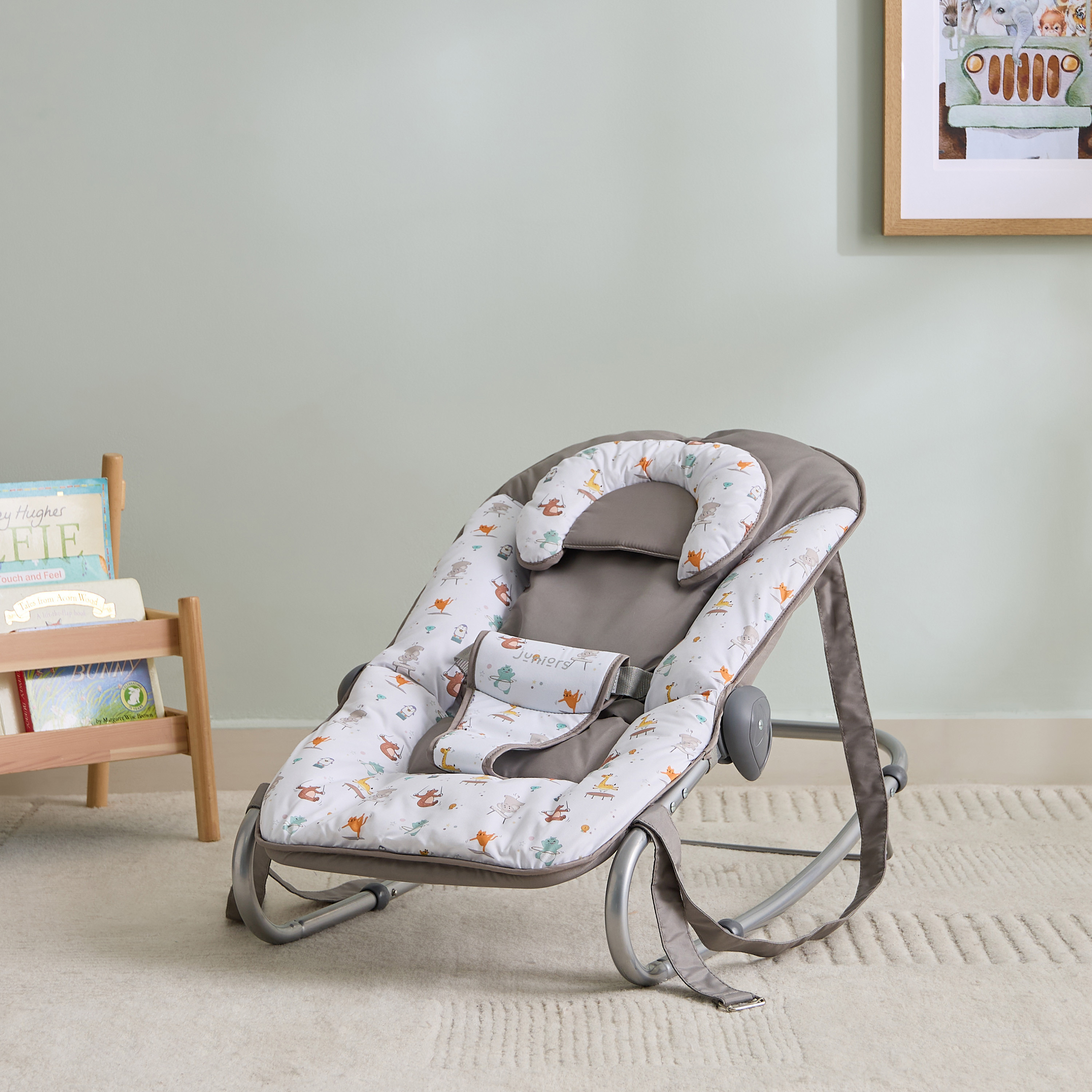 Juniors Brick Baby Rocker with Pillow-baby-infantactivity-rockers-image-1