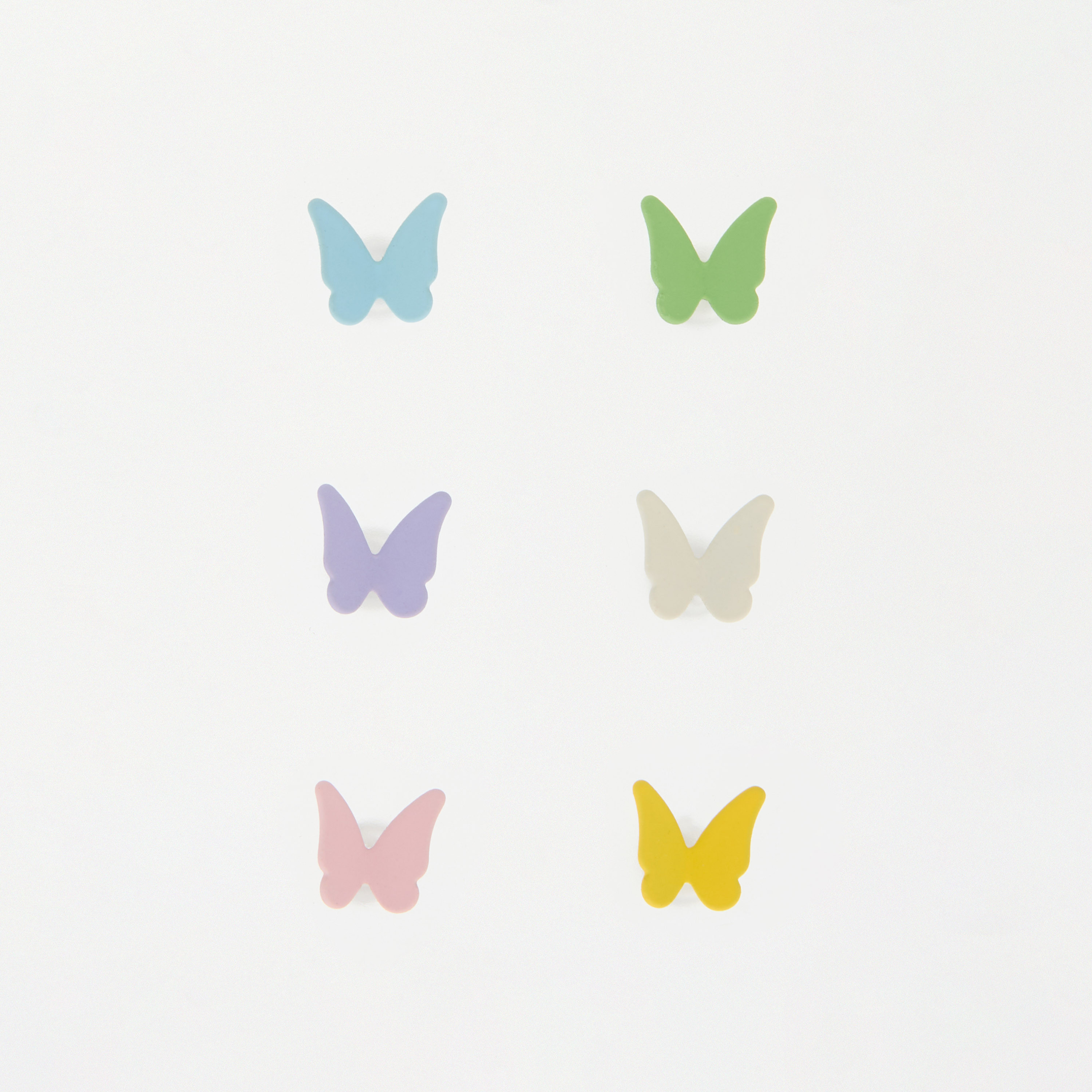 Charmz Butterfly Stud Earring with Pushback Closure - Set of 6-girls-accessories-jewellery-image-1