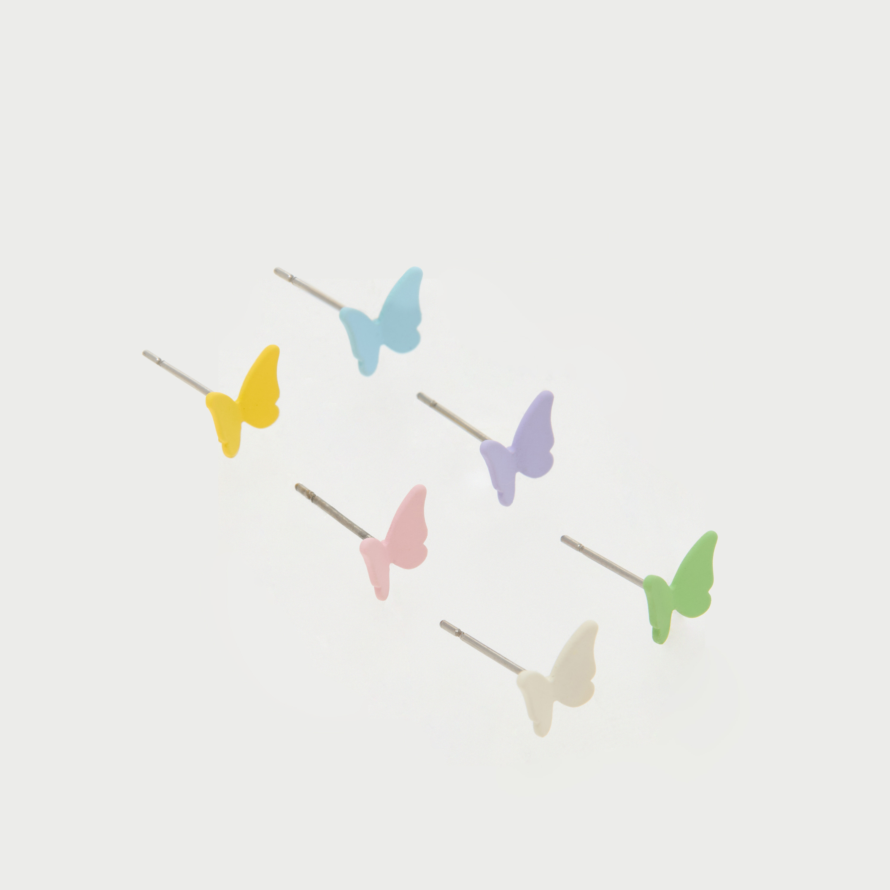 Charmz Butterfly Stud Earring with Pushback Closure - Set of 6-girls-accessories-jewellery-image-2