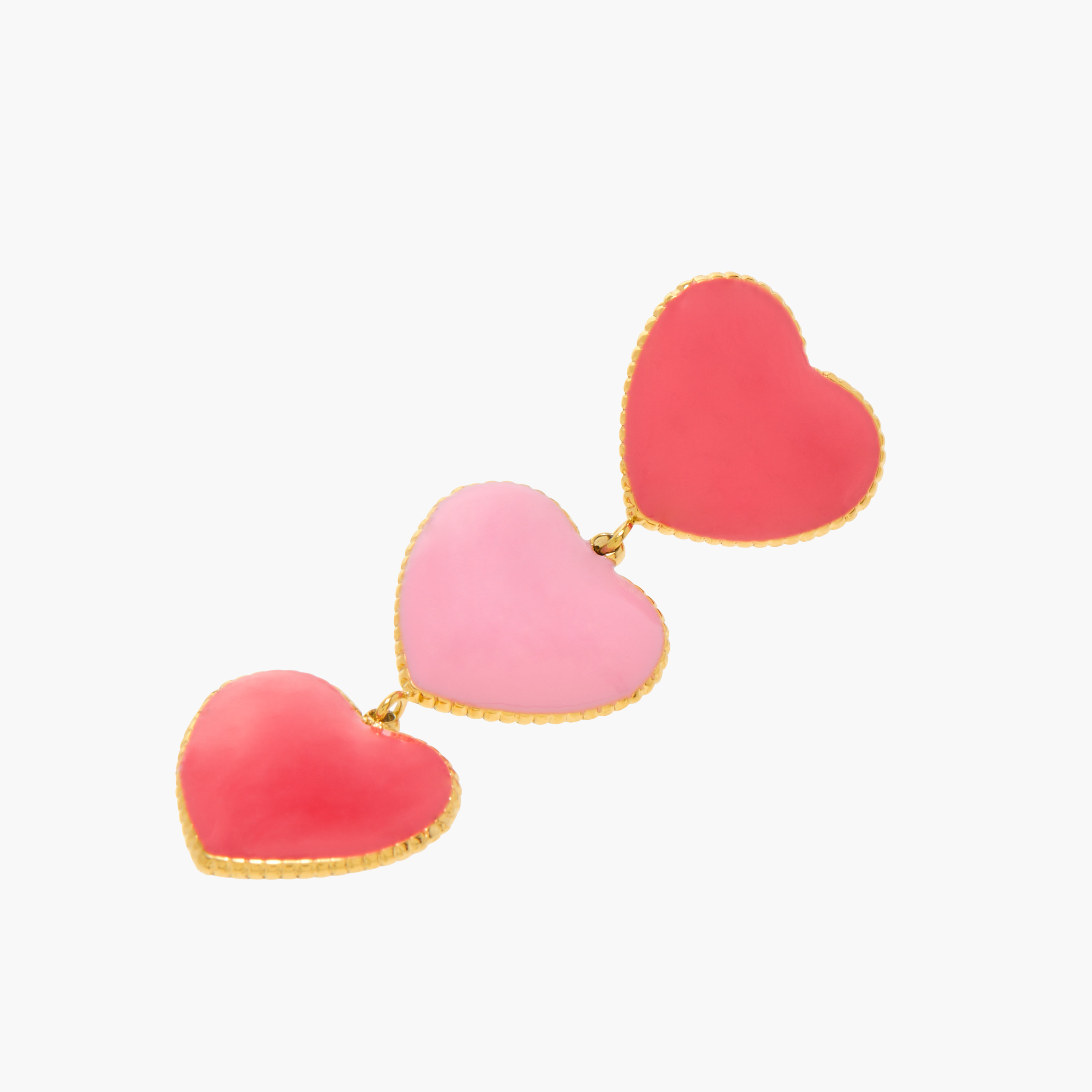 Charmz Heart Shaped Dangler Earrings with Pushback Closure-girls-accessories-jewellery-image-4