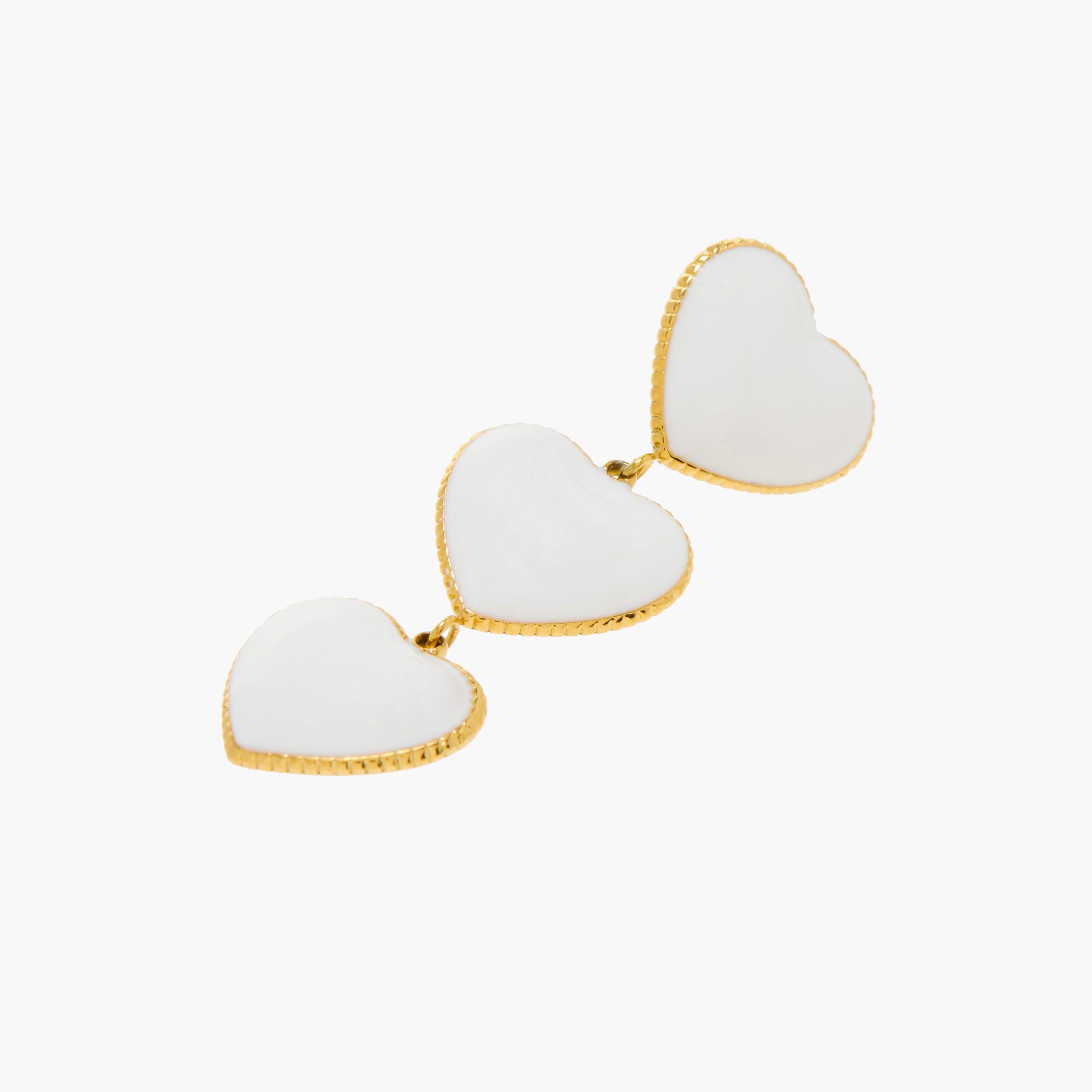 Charmz Heart Textured Earrings with Pushback Closure-girls-accessories-jewellery-image-4