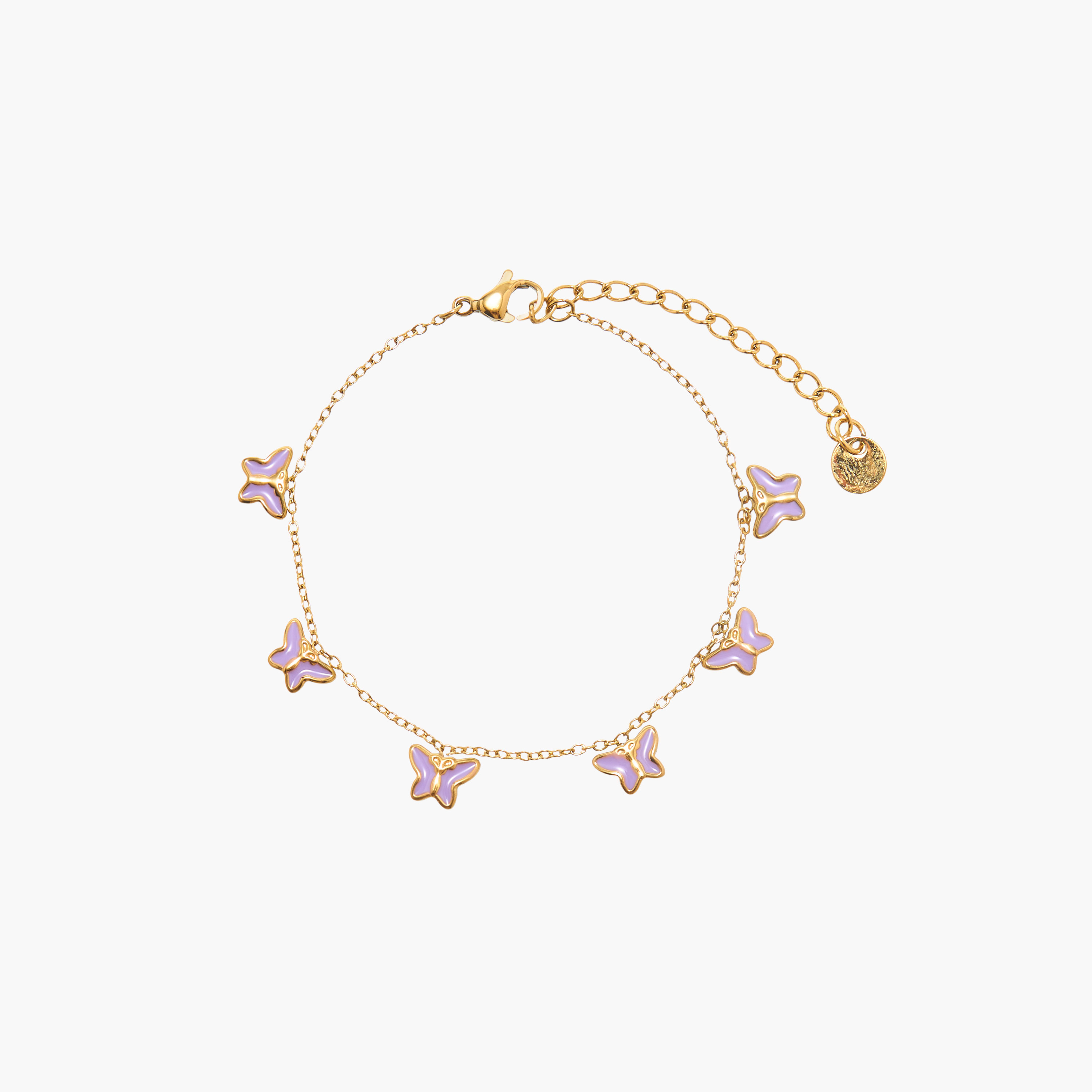 Charmz Butterfly Embellished Necklace and Bracelet Set with Lobster Clasp Closure-girls-accessories-jewellery-image-3