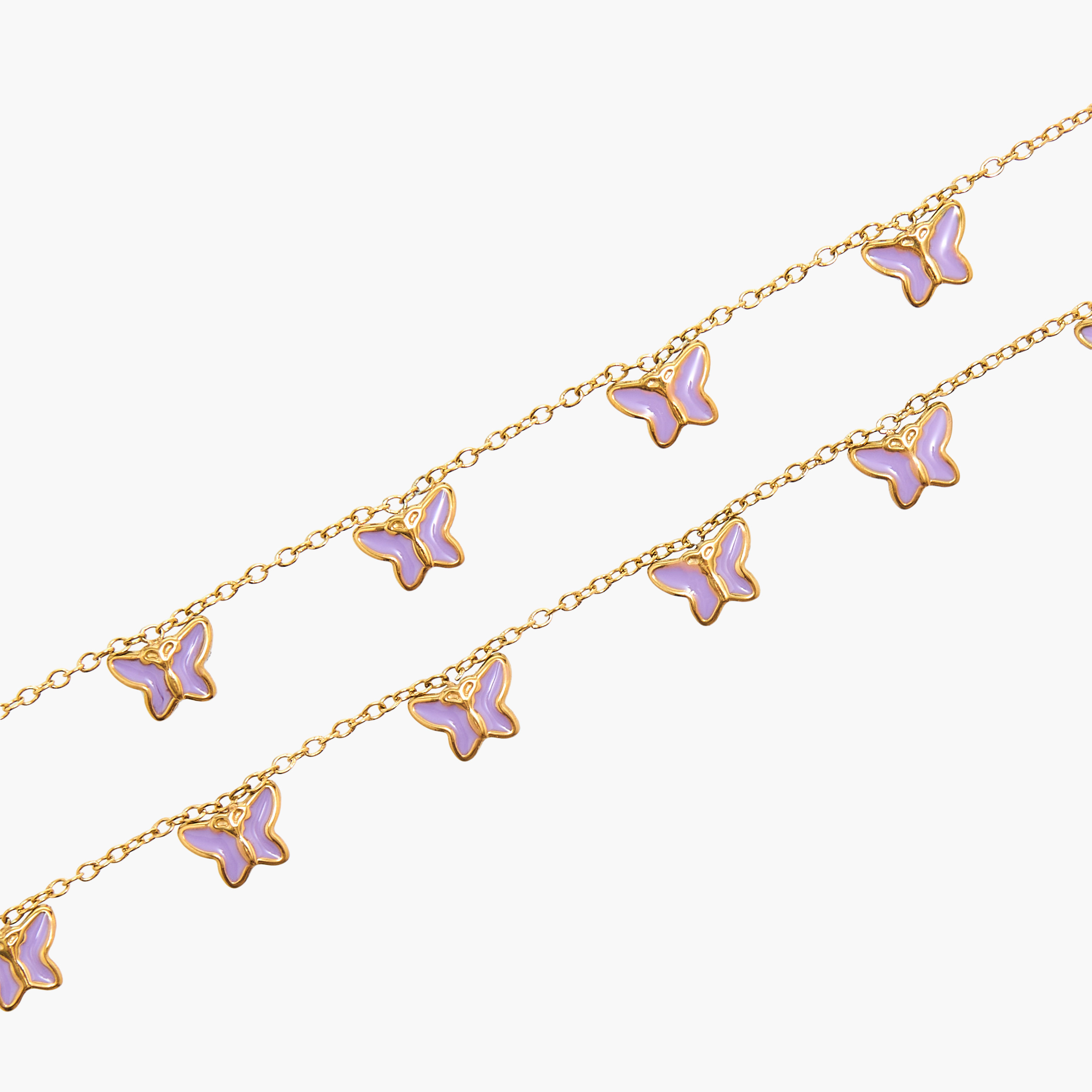 Charmz Butterfly Embellished Necklace and Bracelet Set with Lobster Clasp Closure-girls-accessories-jewellery-image-5