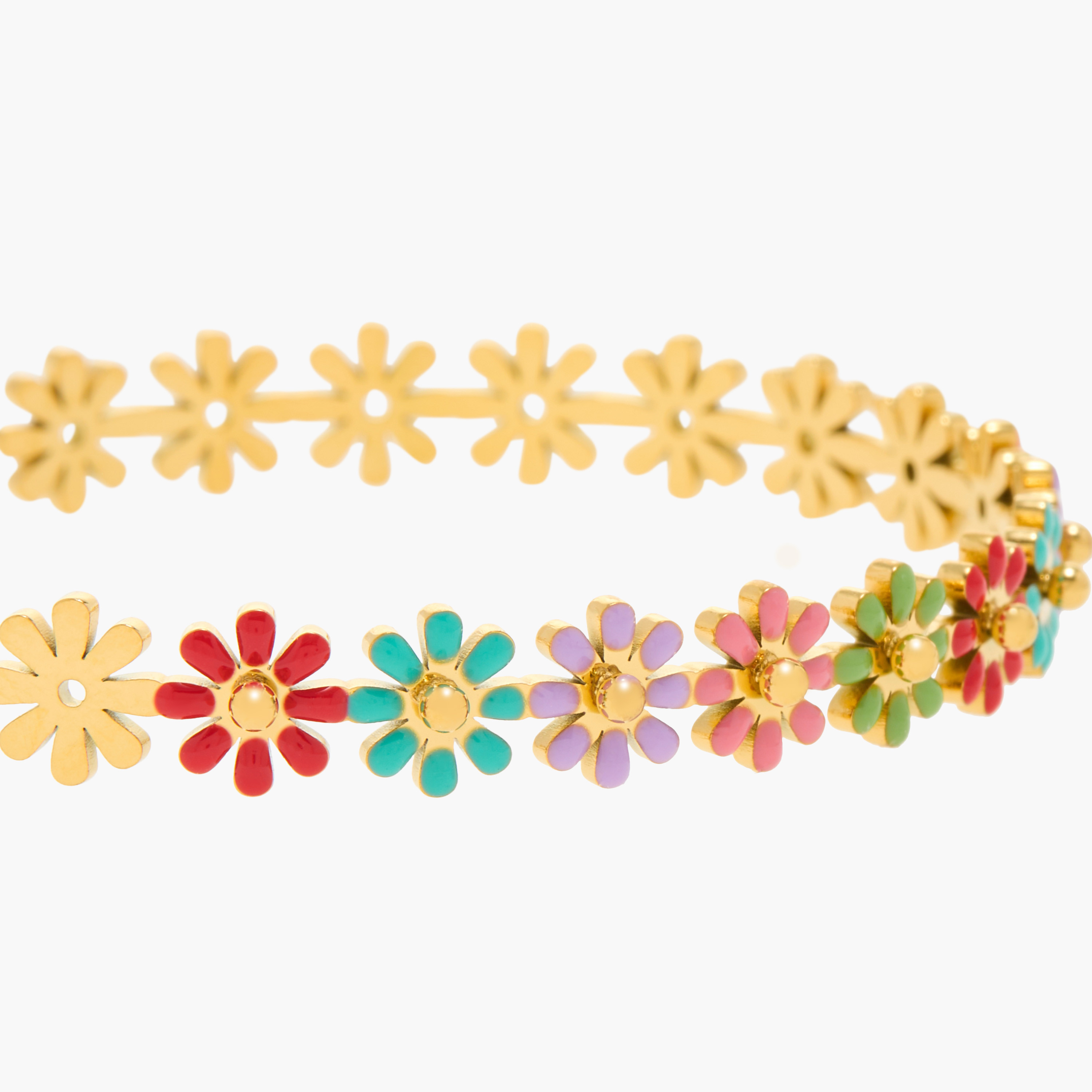 أسورة مطاطية بارزة الملمس بتصميم زهور من تشارمز-girls-accessories-jewellery-image-2