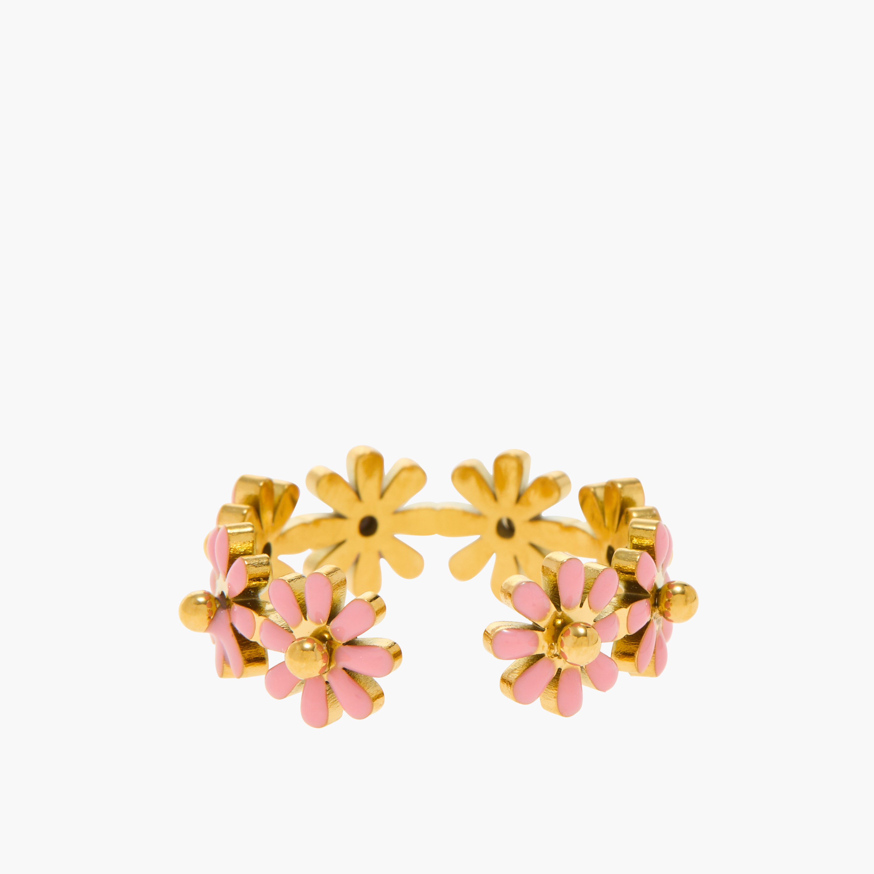 Charmz Floral Textured Cuff Ring-girls-accessories-jewellery-image-3