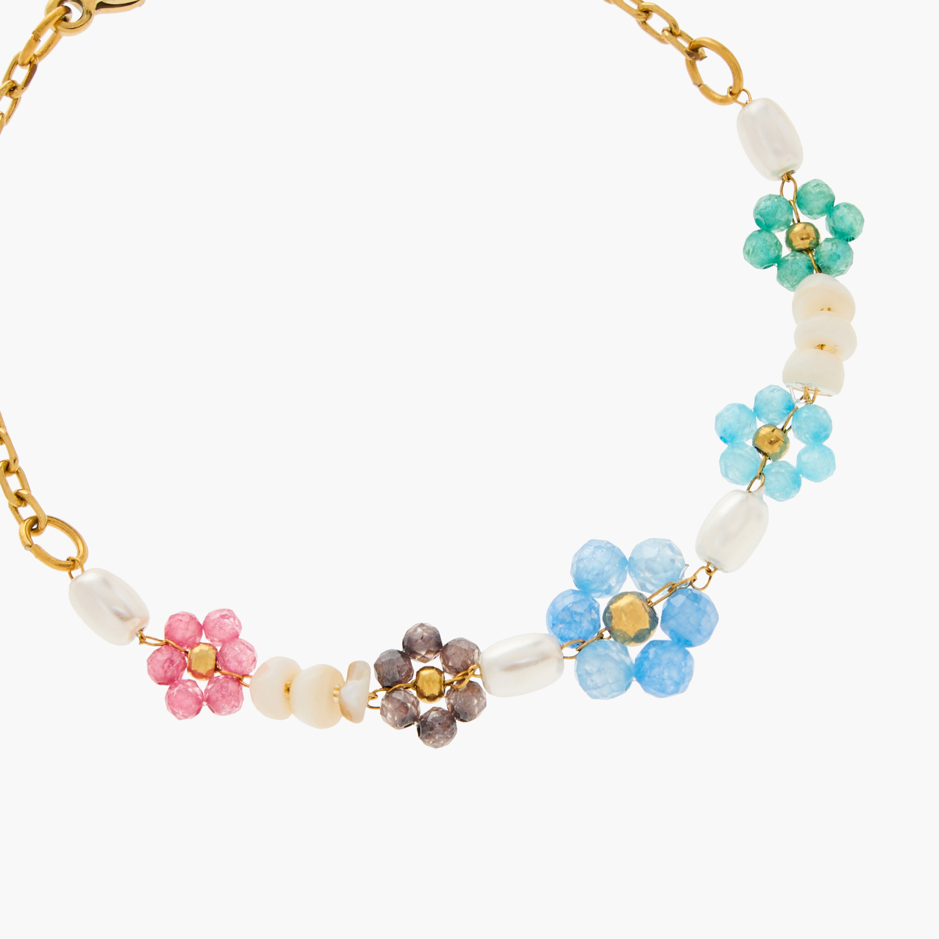 Charmz Beaded Floral Bracelet with Lobster Clasp Closure-girls-accessories-jewellery-image-3