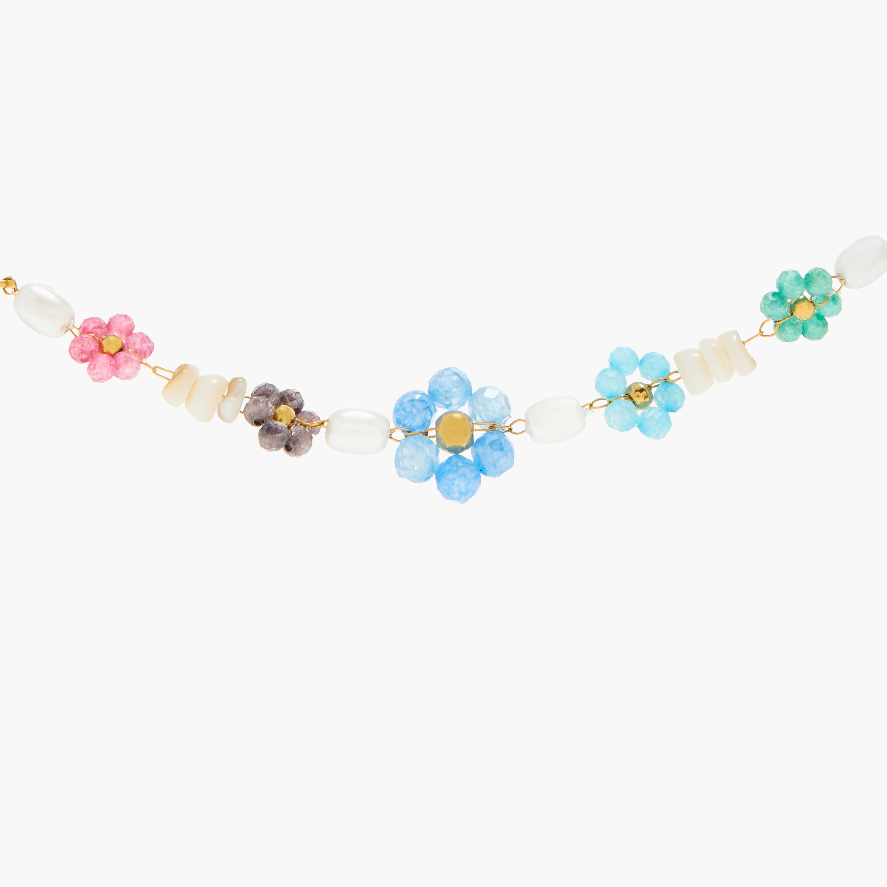 Charmz Beaded Floral Bracelet with Lobster Clasp Closure-girls-accessories-jewellery-image-5