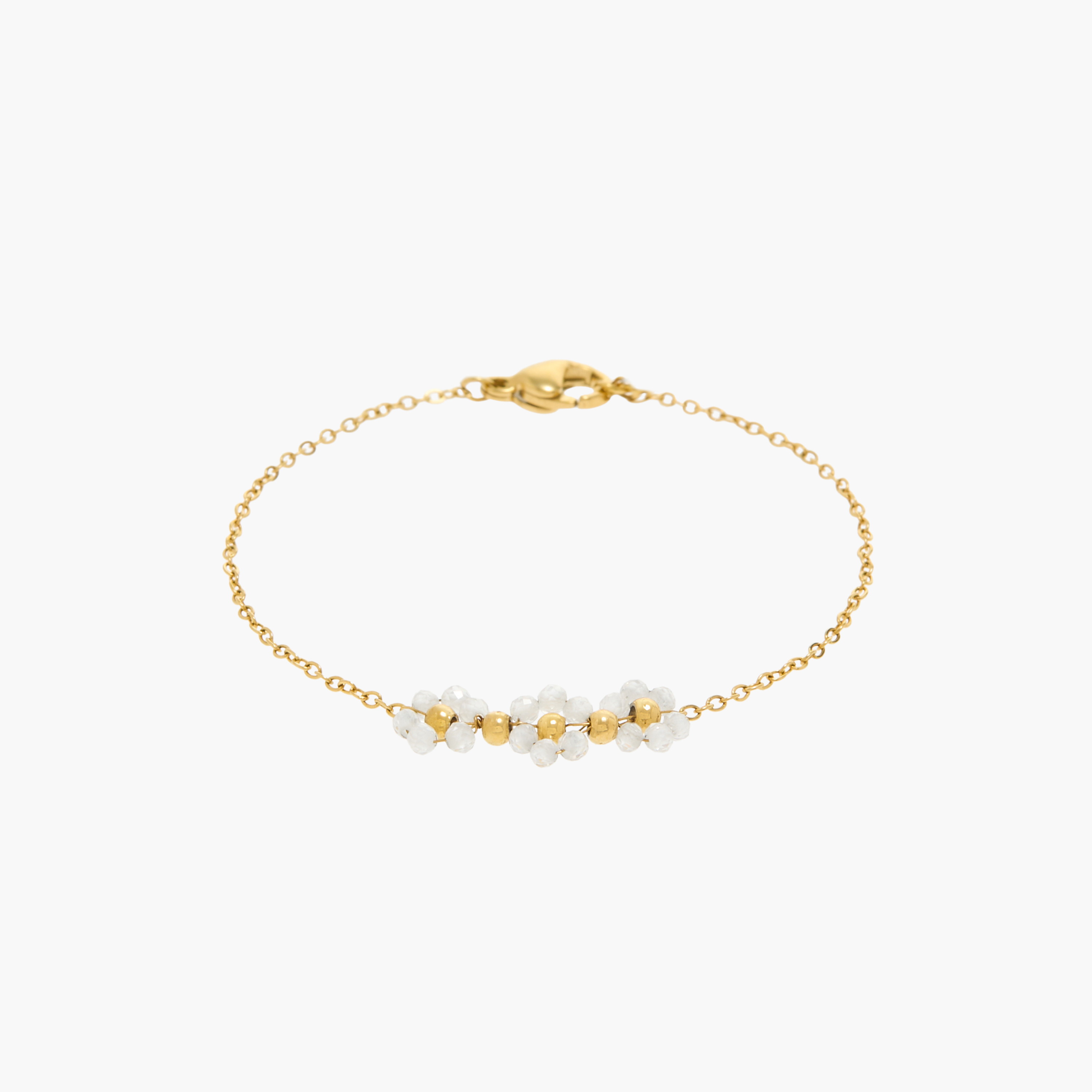 Charmz Floral Beaded Bracelet with Lobster Clasp Closure-girls-accessories-jewellery-image-1