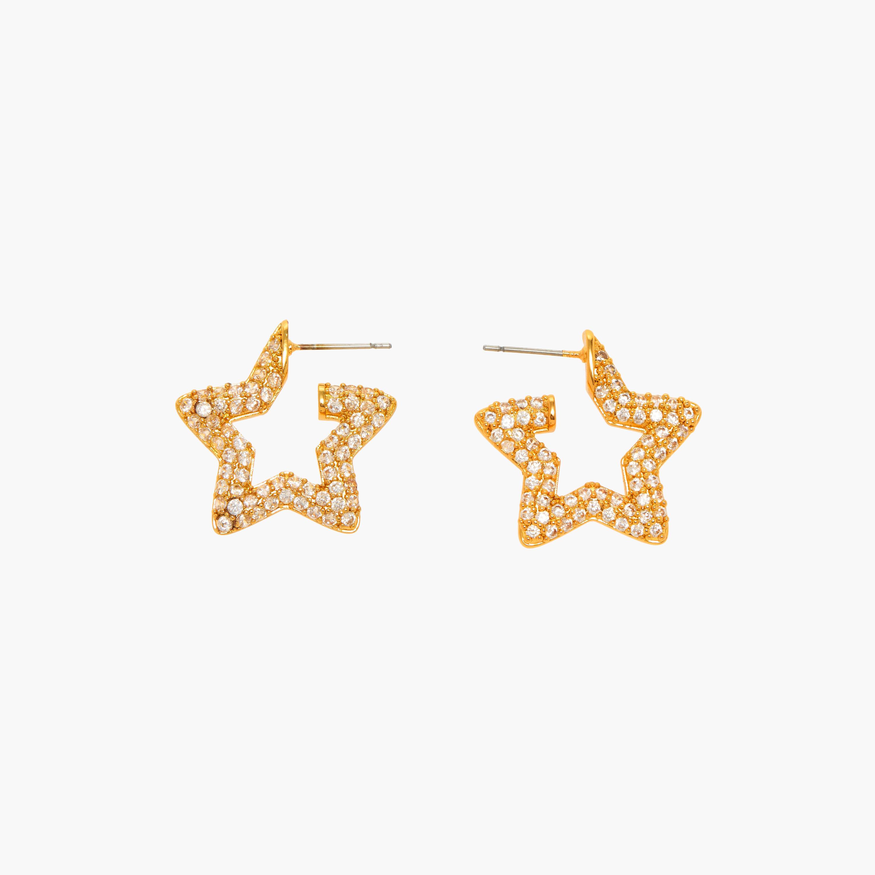 Charmz Star Embellished Earrings with Pushback Closure-girls-accessories-jewellery-image-2