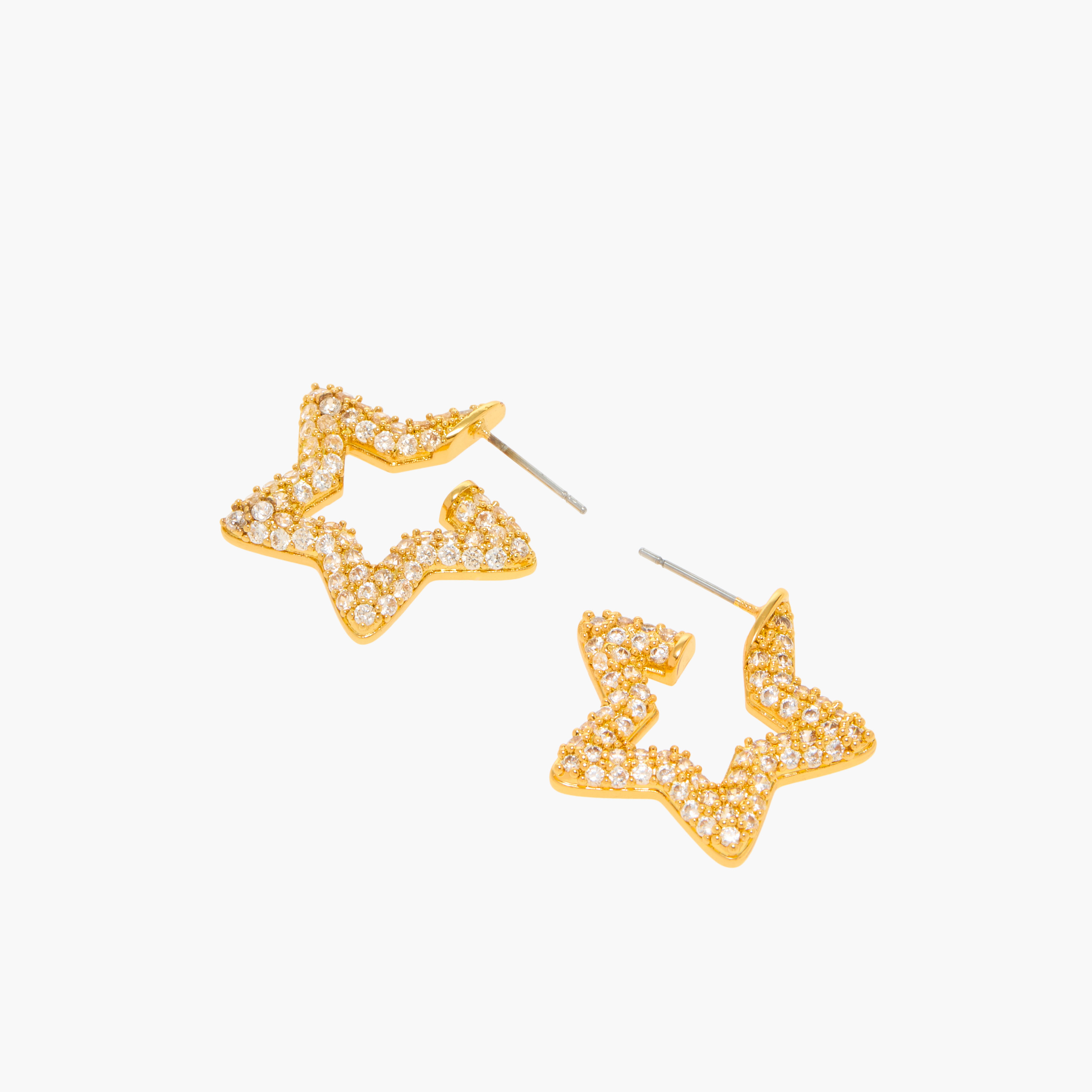 Charmz Star Embellished Earrings with Pushback Closure-girls-accessories-jewellery-image-3