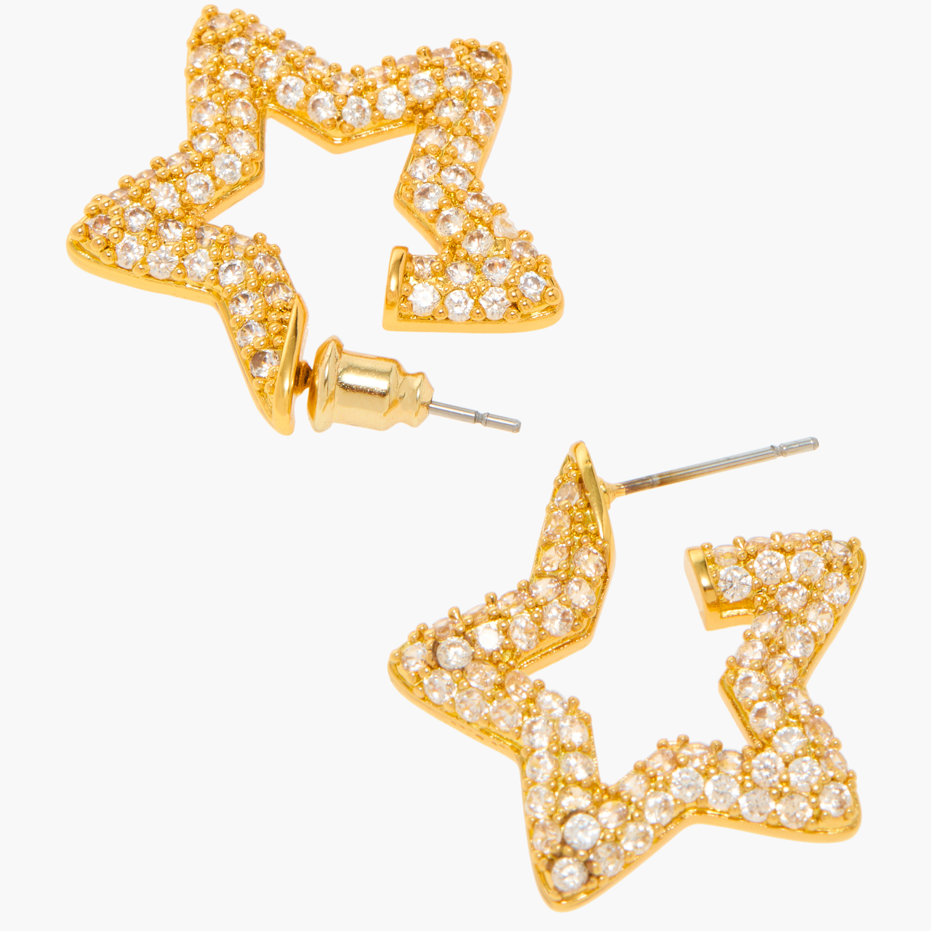 Charmz Star Embellished Earrings with Pushback Closure-girls-accessories-jewellery-image-4