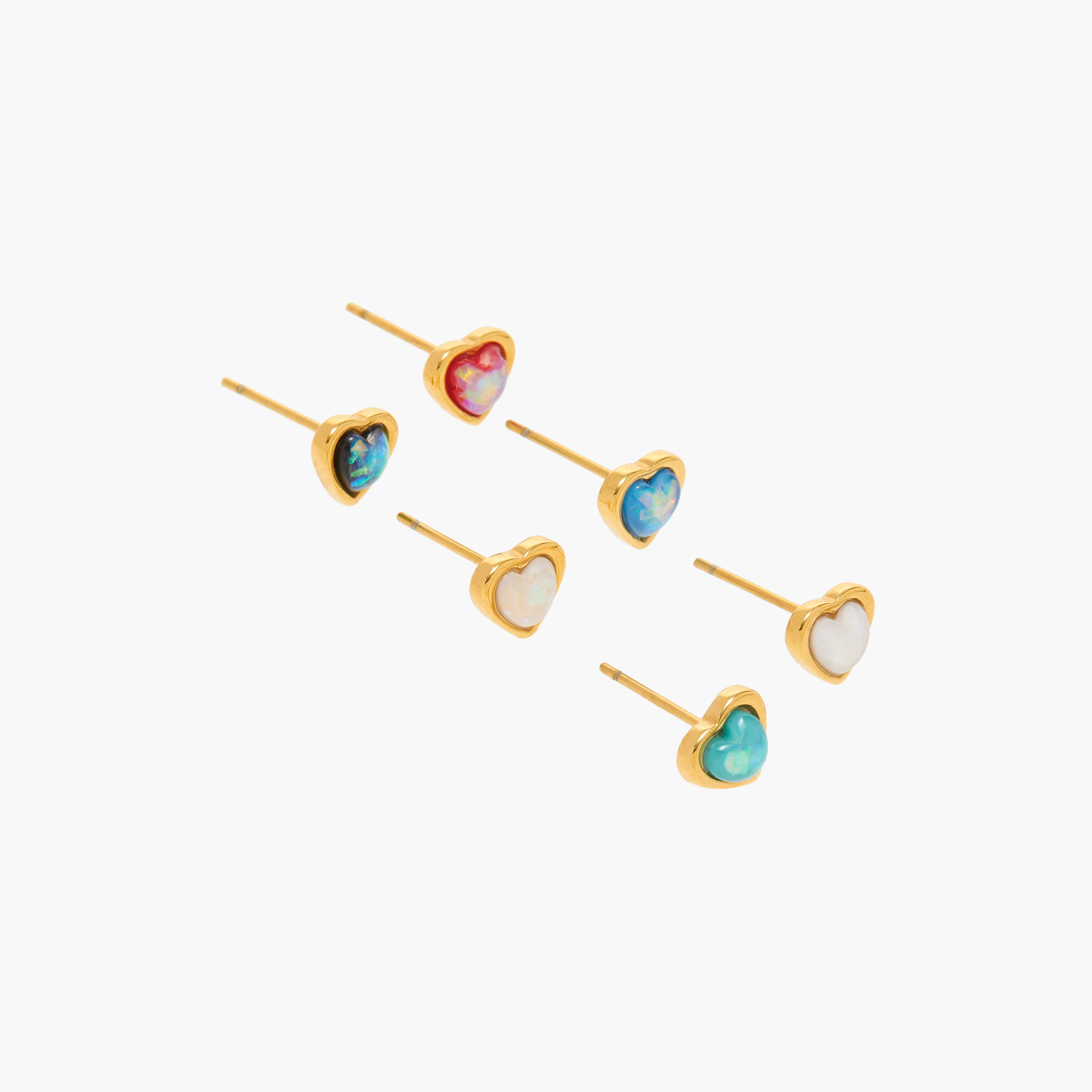 Charmz Heart Embellished Earrings - Set of 6-girls-accessories-jewellery-image-2