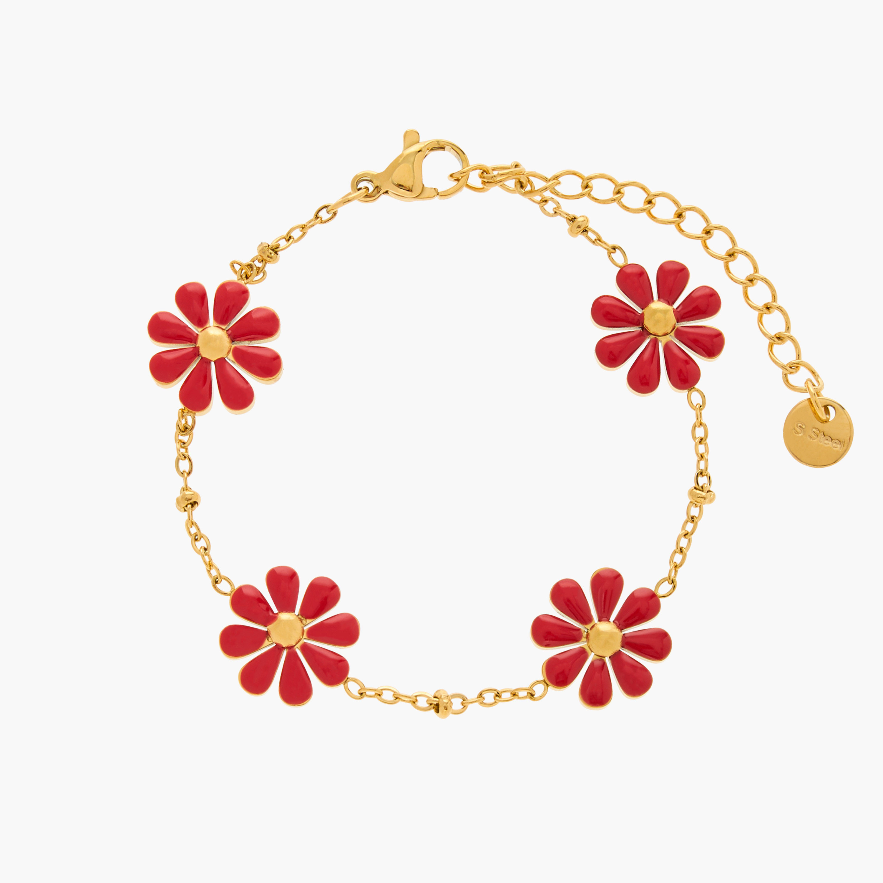 Charmz Floral Bracelet with Lobster Clasp Closure-girls-accessories-jewellery-image-2