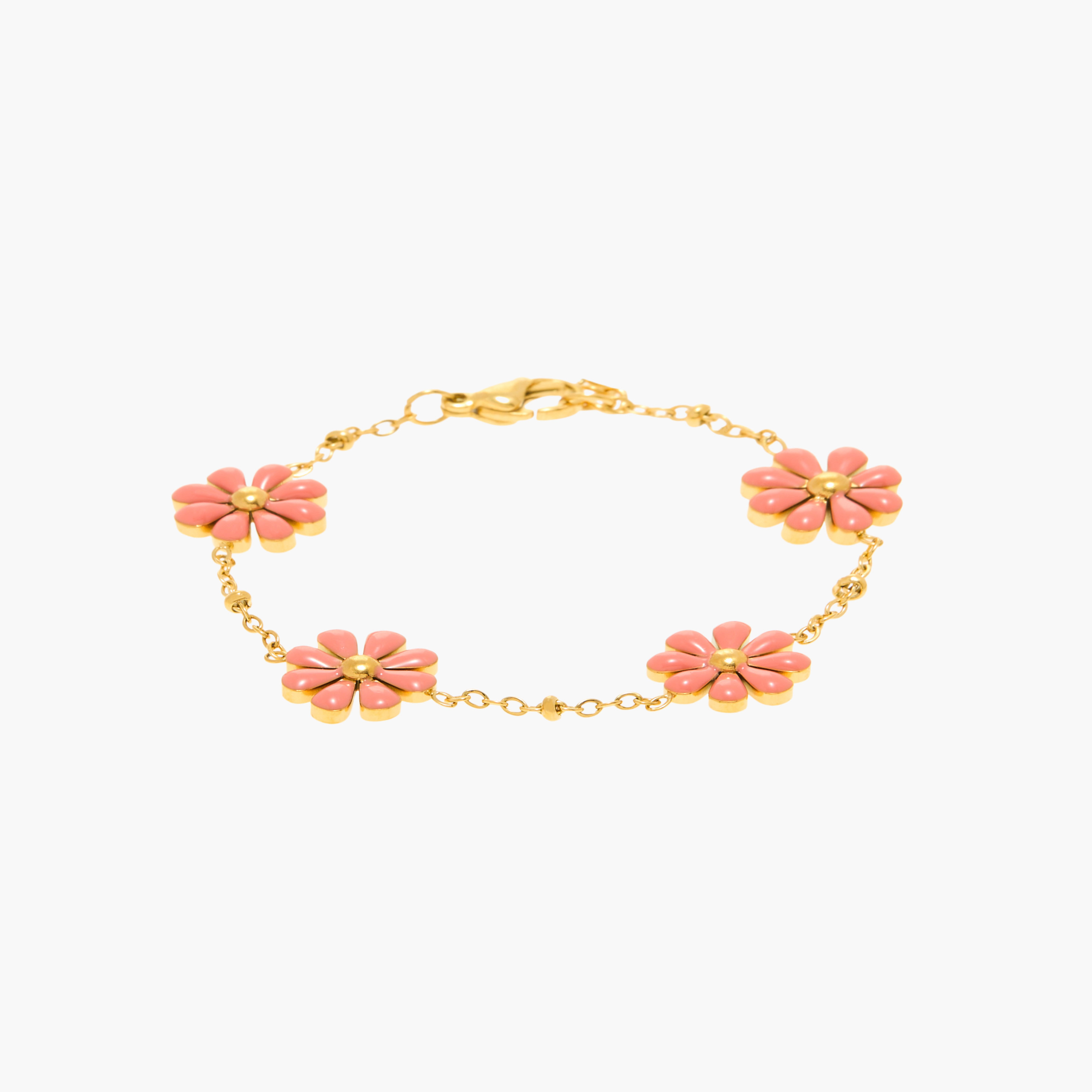 Charmz Floral Embellished Bracelet with Lobster Clasp Closure-girls-accessories-jewellery-image-1