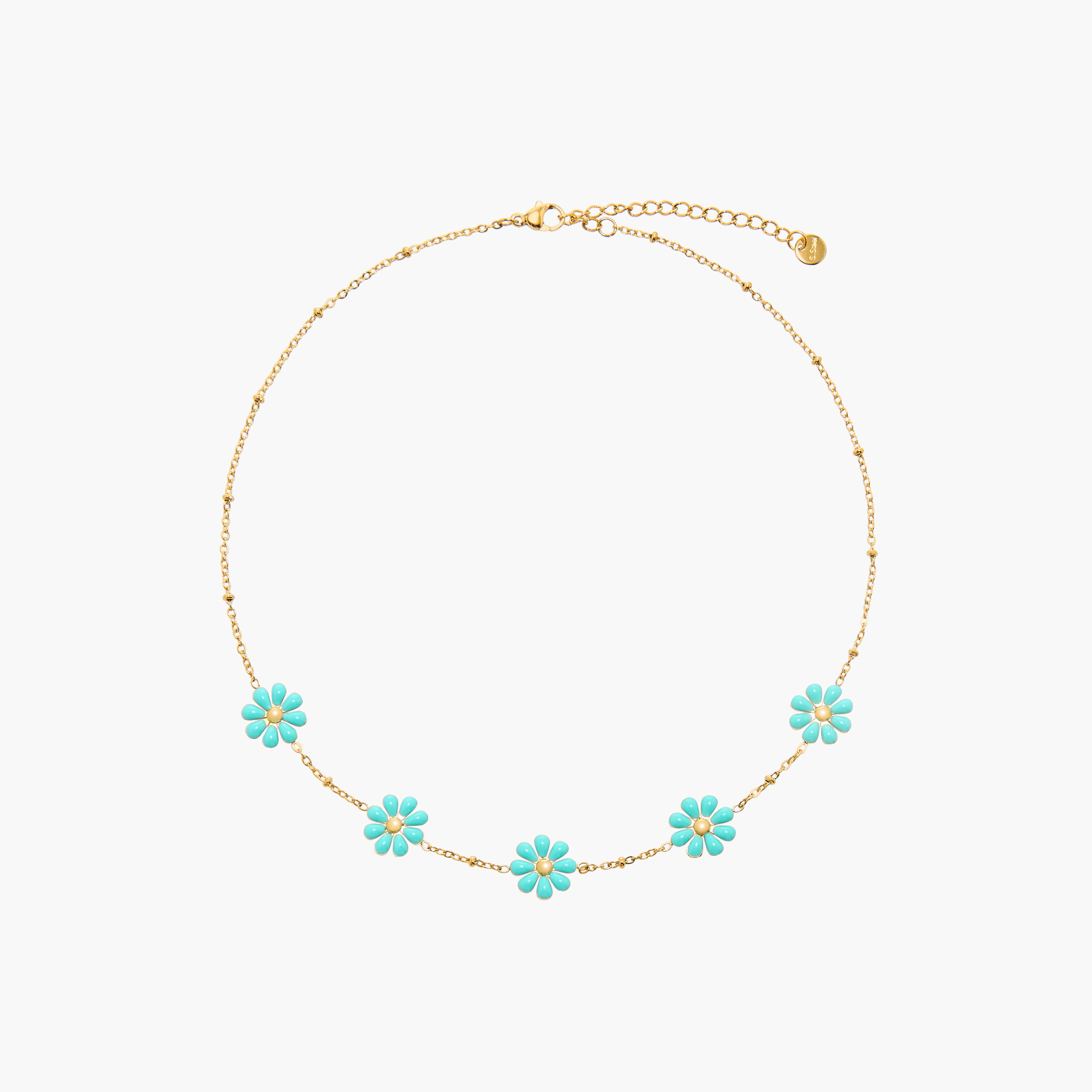 Charmz Floral Embellished Necklace with Clip Earrings and Ring Set-girls-accessories-jewellery-image-2