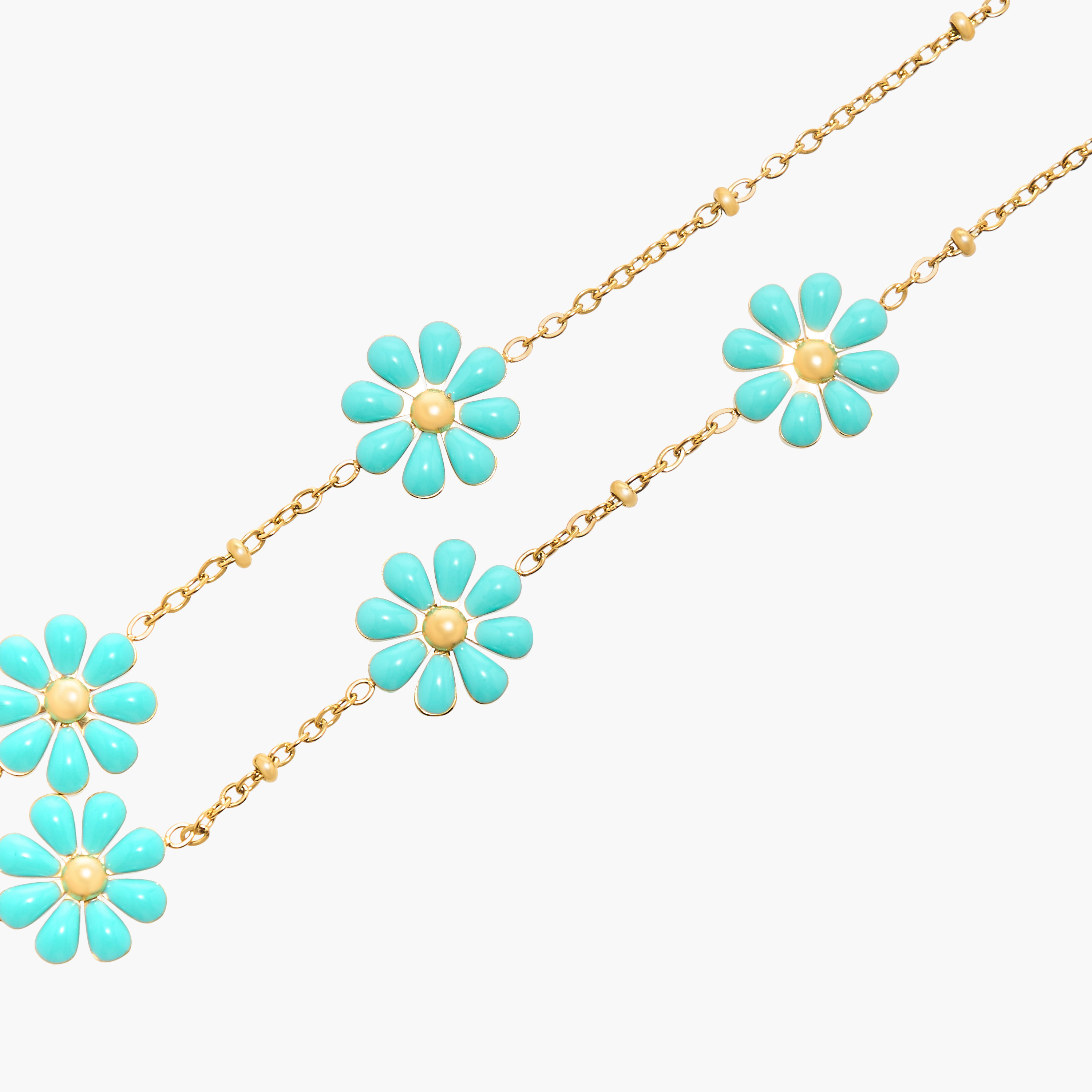 Charmz Floral Embellished Necklace with Clip Earrings and Ring Set-girls-accessories-jewellery-image-5