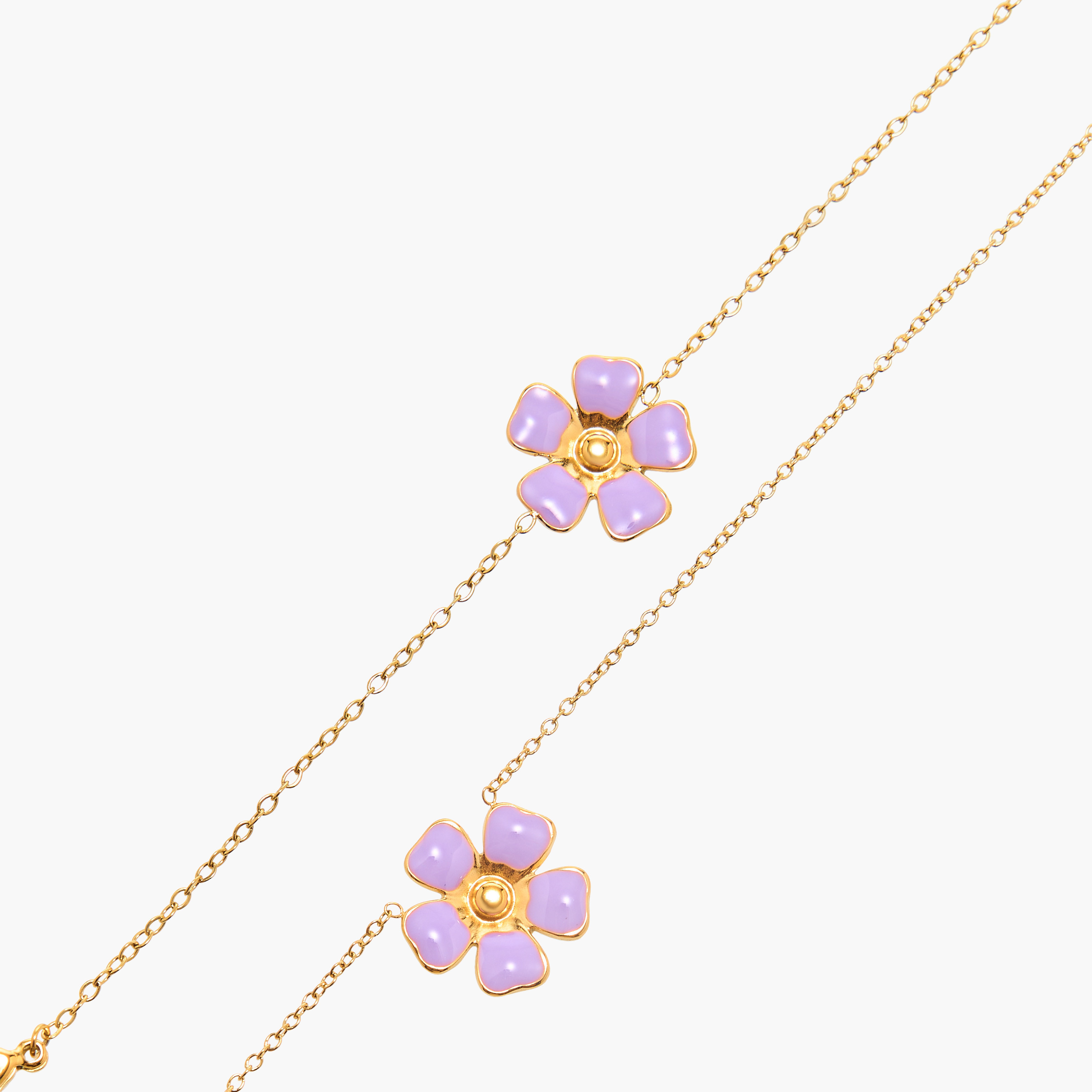 Charmz Flower Pendant Necklace with Earrings and Bracelet-girls-accessories-jewellery-image-6
