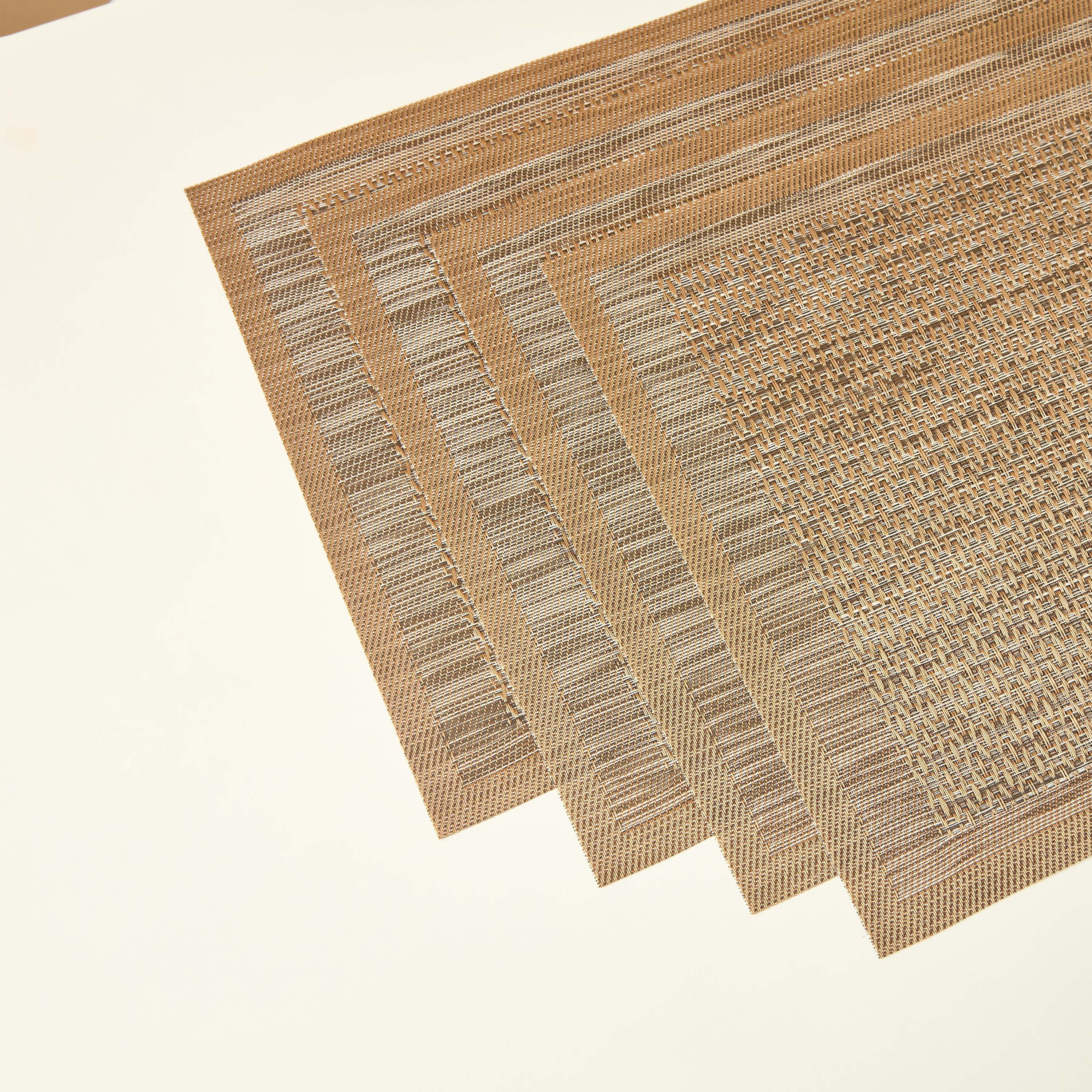 Amirah 4-Piece Textured Placemat Set - 30x45 cms-household-dining-tablelinen-placemats-image-2